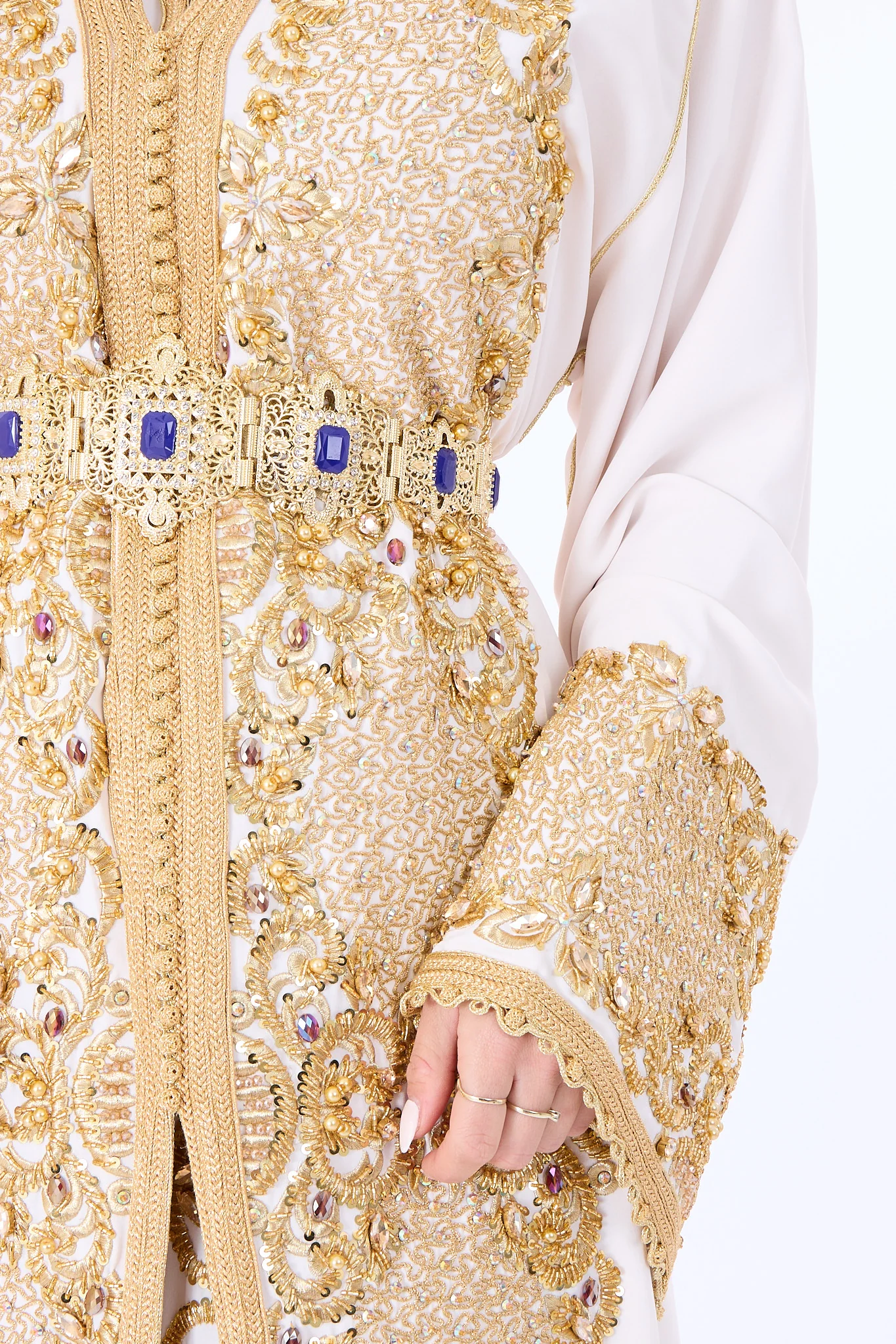 Exclusive Caftan Sawsan Brokenwhite - Image 3