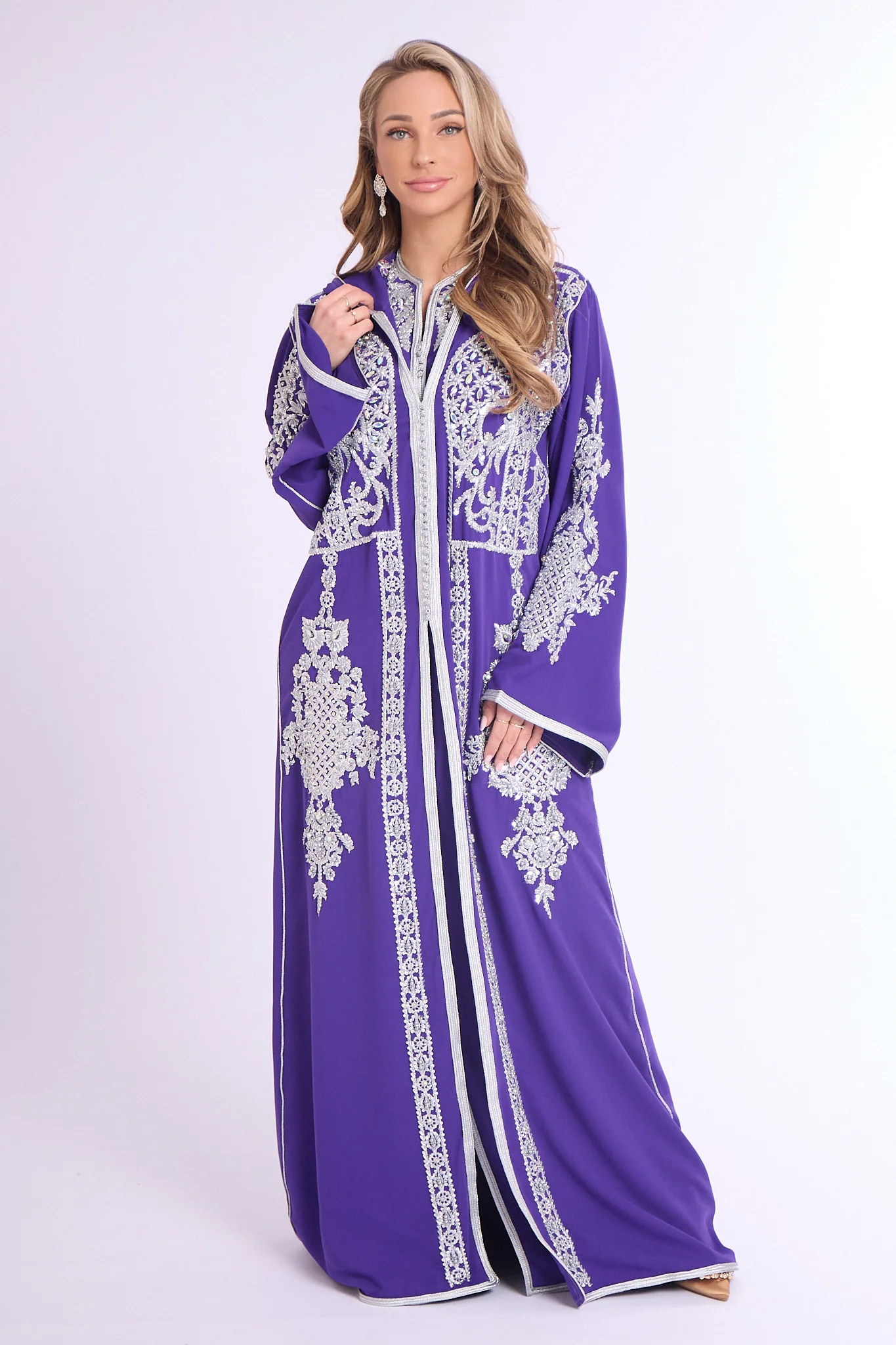 Exclusive Jalaba Soha Purple - Image 3