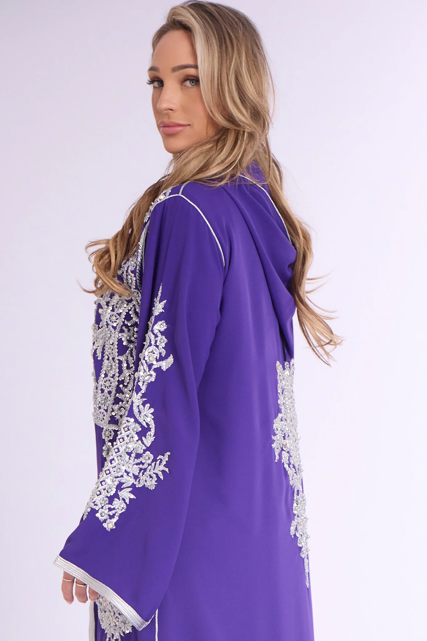 Exclusive Jalaba Soha Purple - Image 6