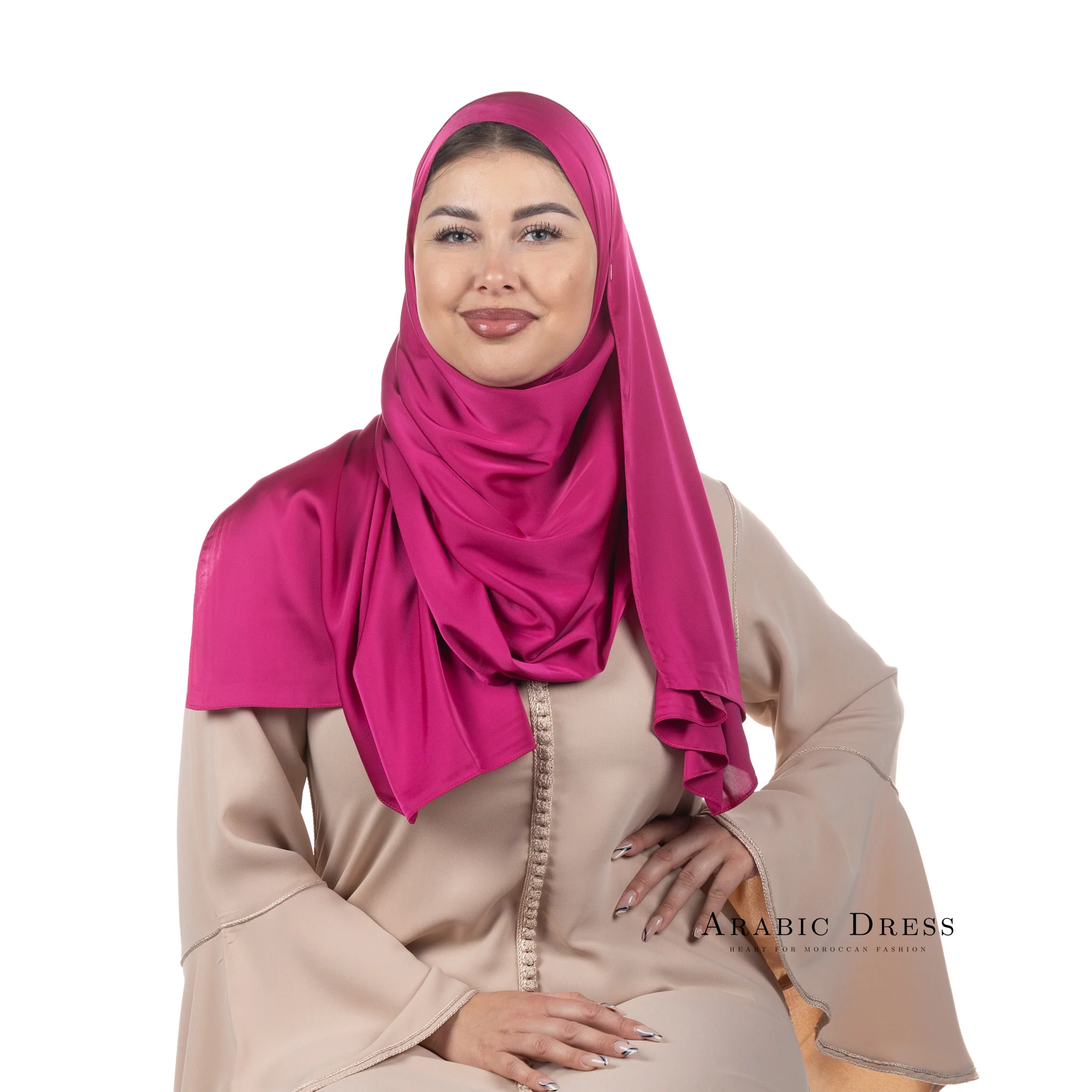Hijab Lussi Satin Magenta
