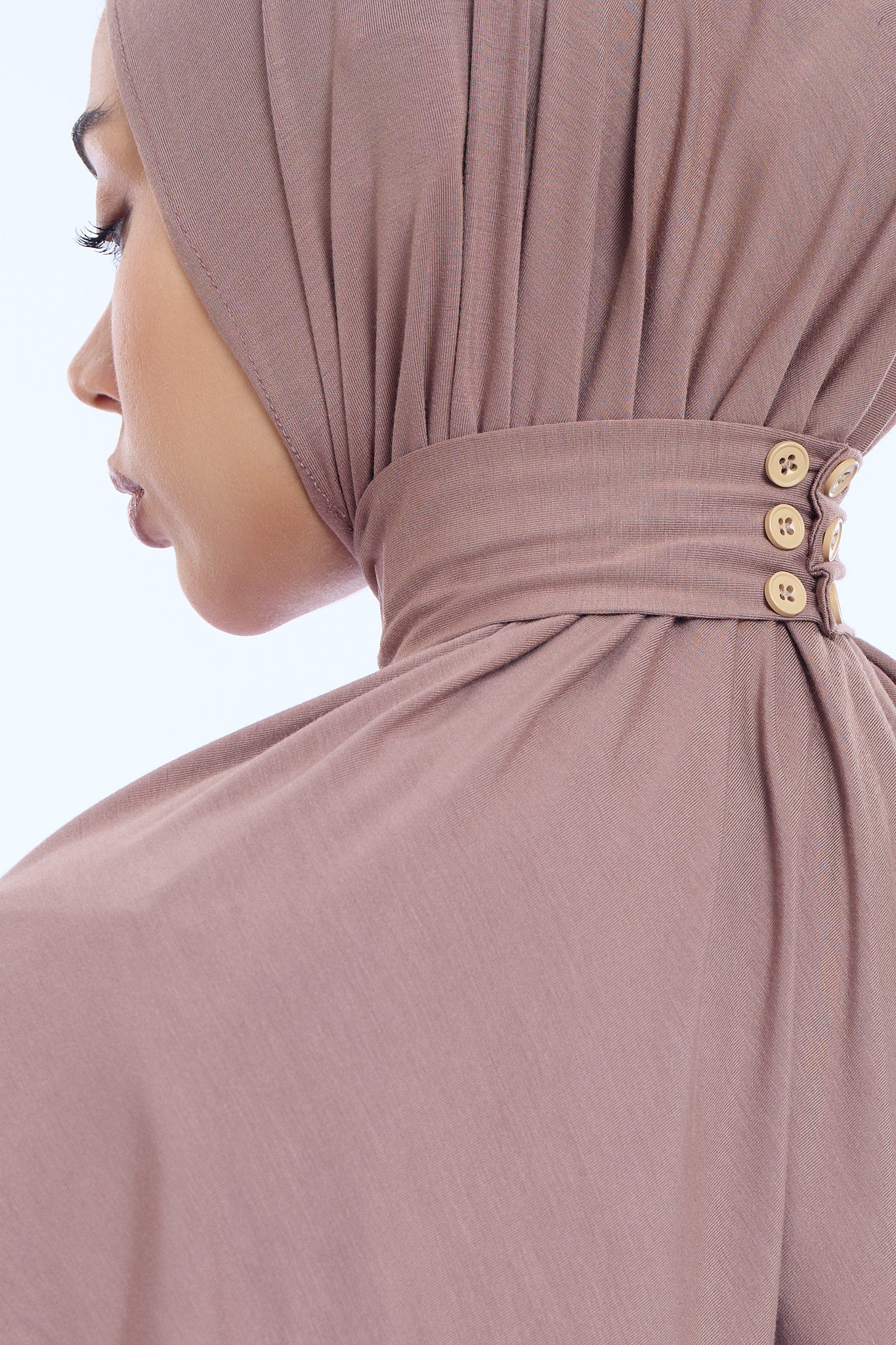 Instant Hijab Bamboo I Warm Taupe - Image 4