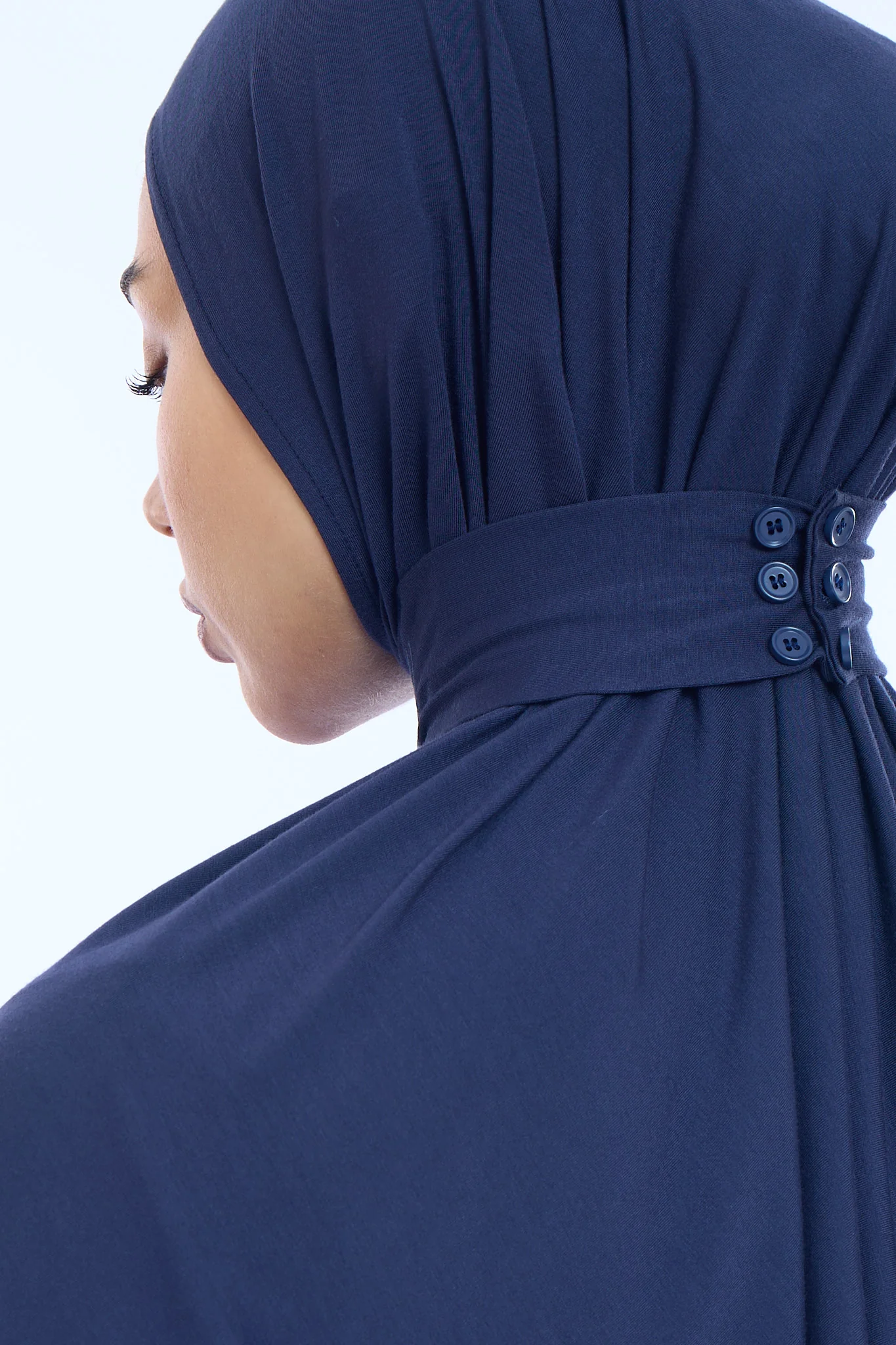 Instant Hijab Bamboo I Midnight Blue - Image 4