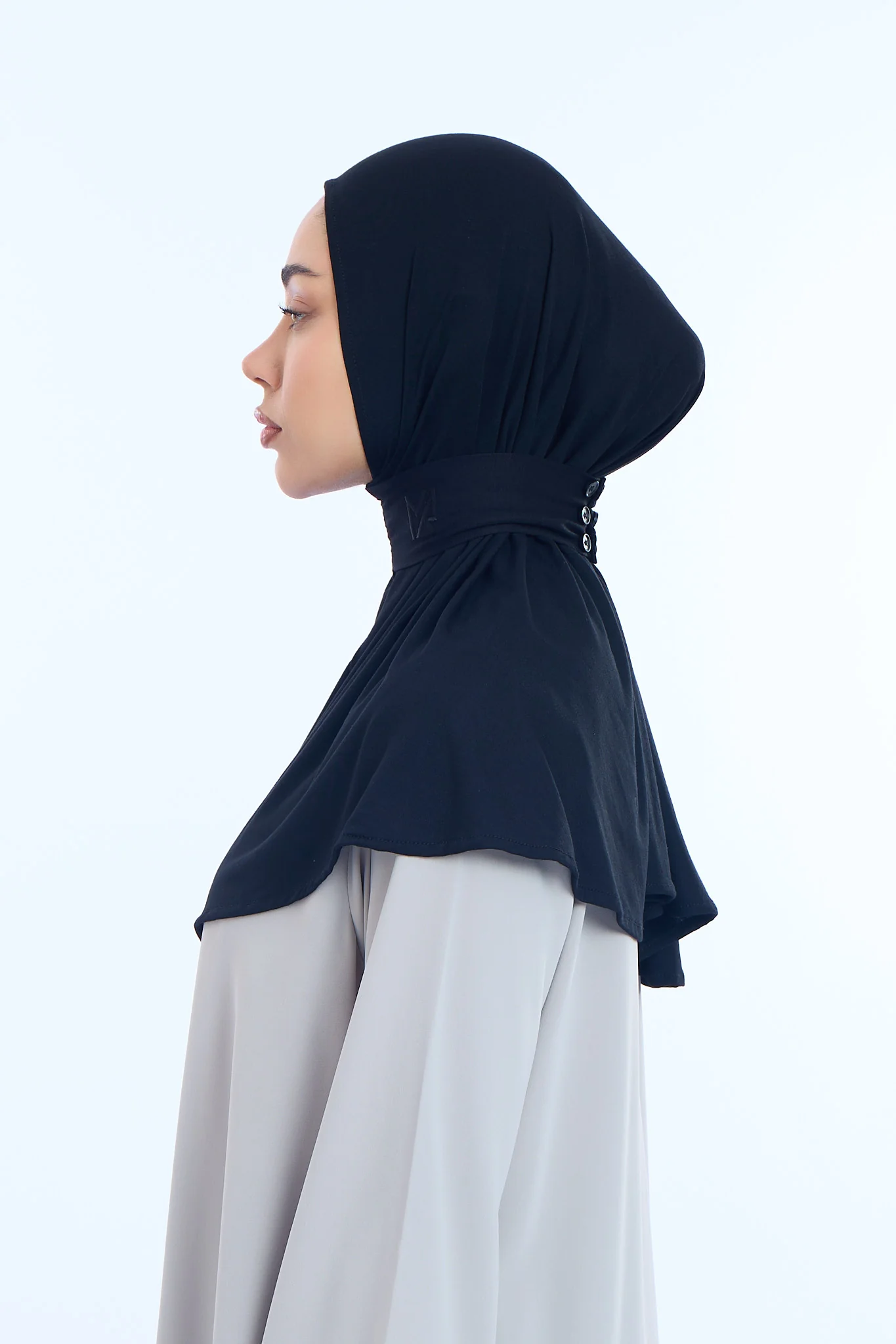 Instant Hijab Bamboo I Absolute Black - Image 3