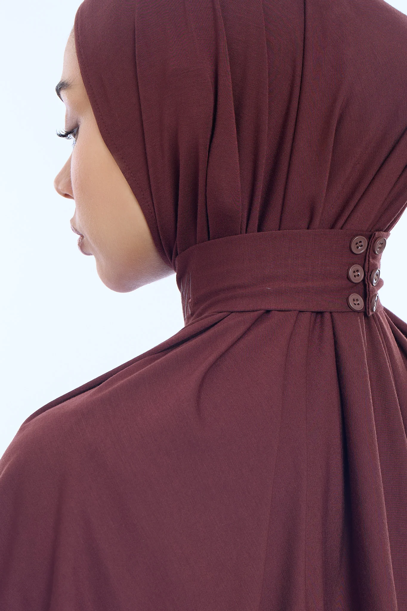 Instant Hijab Bamboo I Cocoa Brown - Image 4