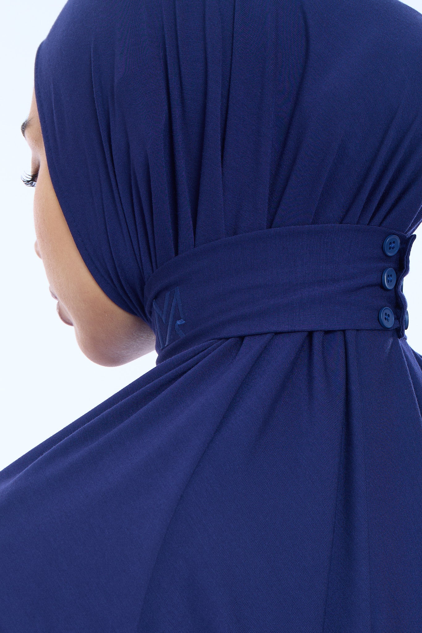 Instant Hijab Bamboo I Deep Indigo - Image 4