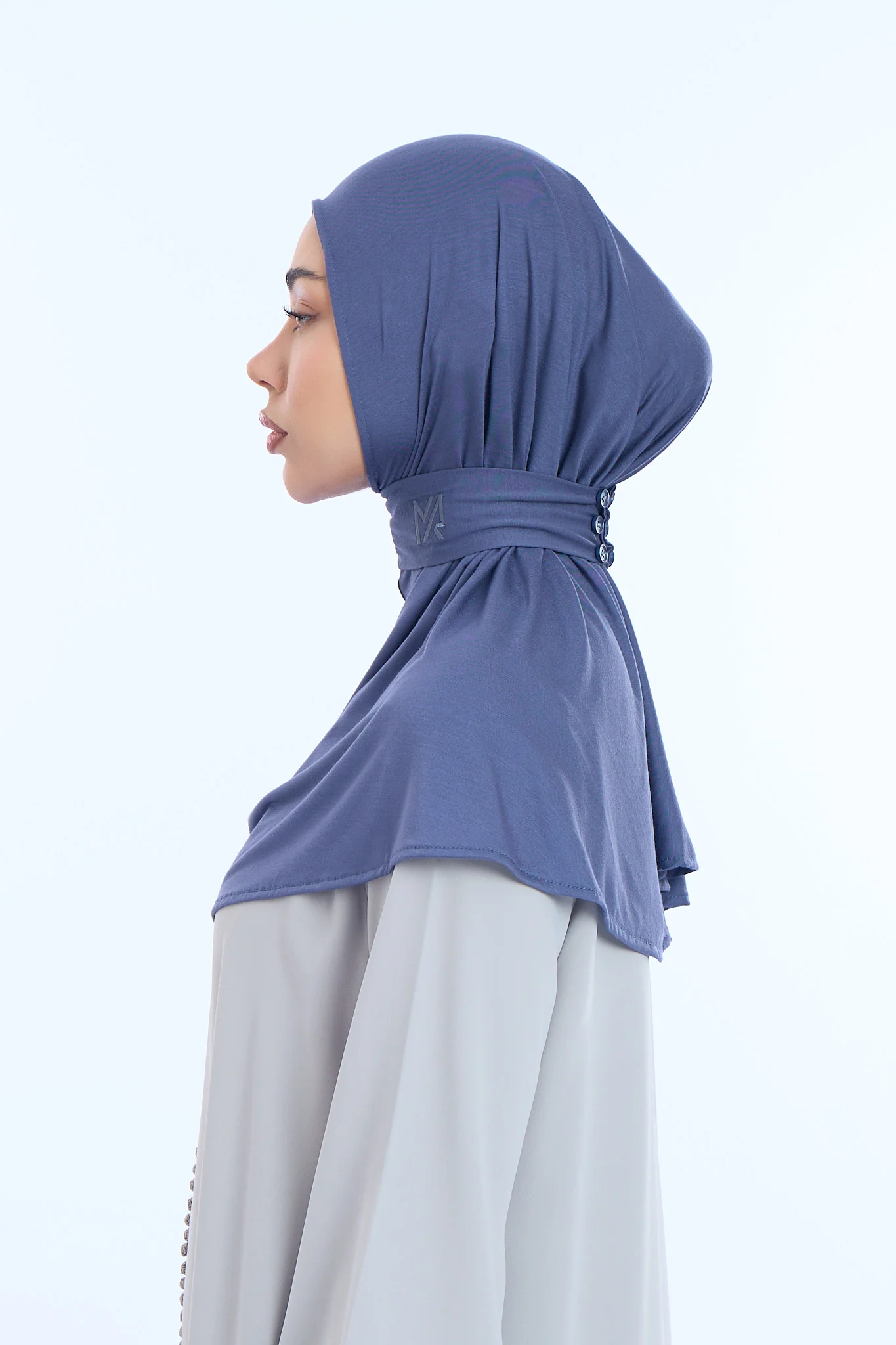 Instant Hijab Bamboo I Gray Steel - Image 3