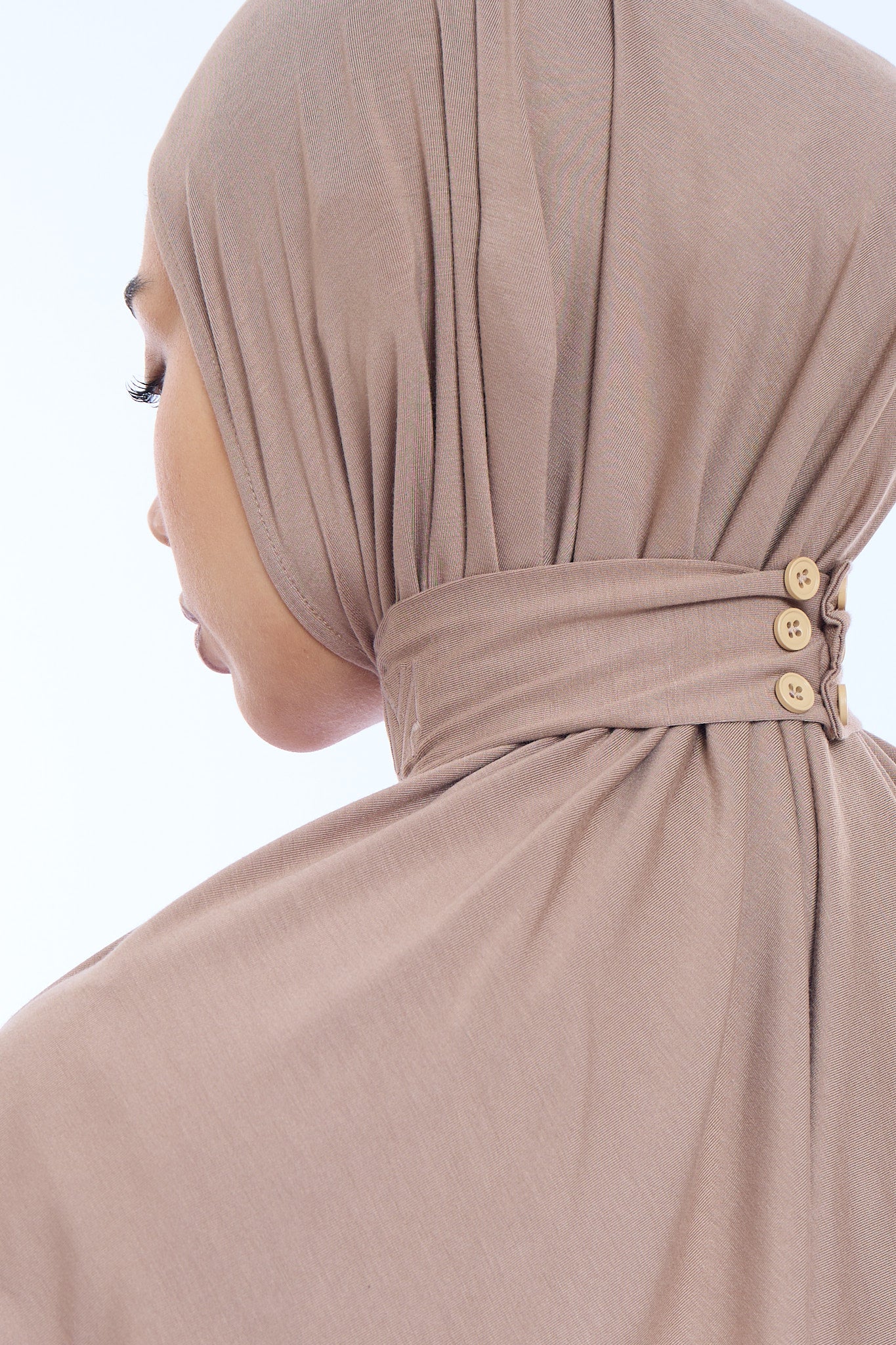 Instant Hijab Bamboo I Mushroom Taupe - Image 4