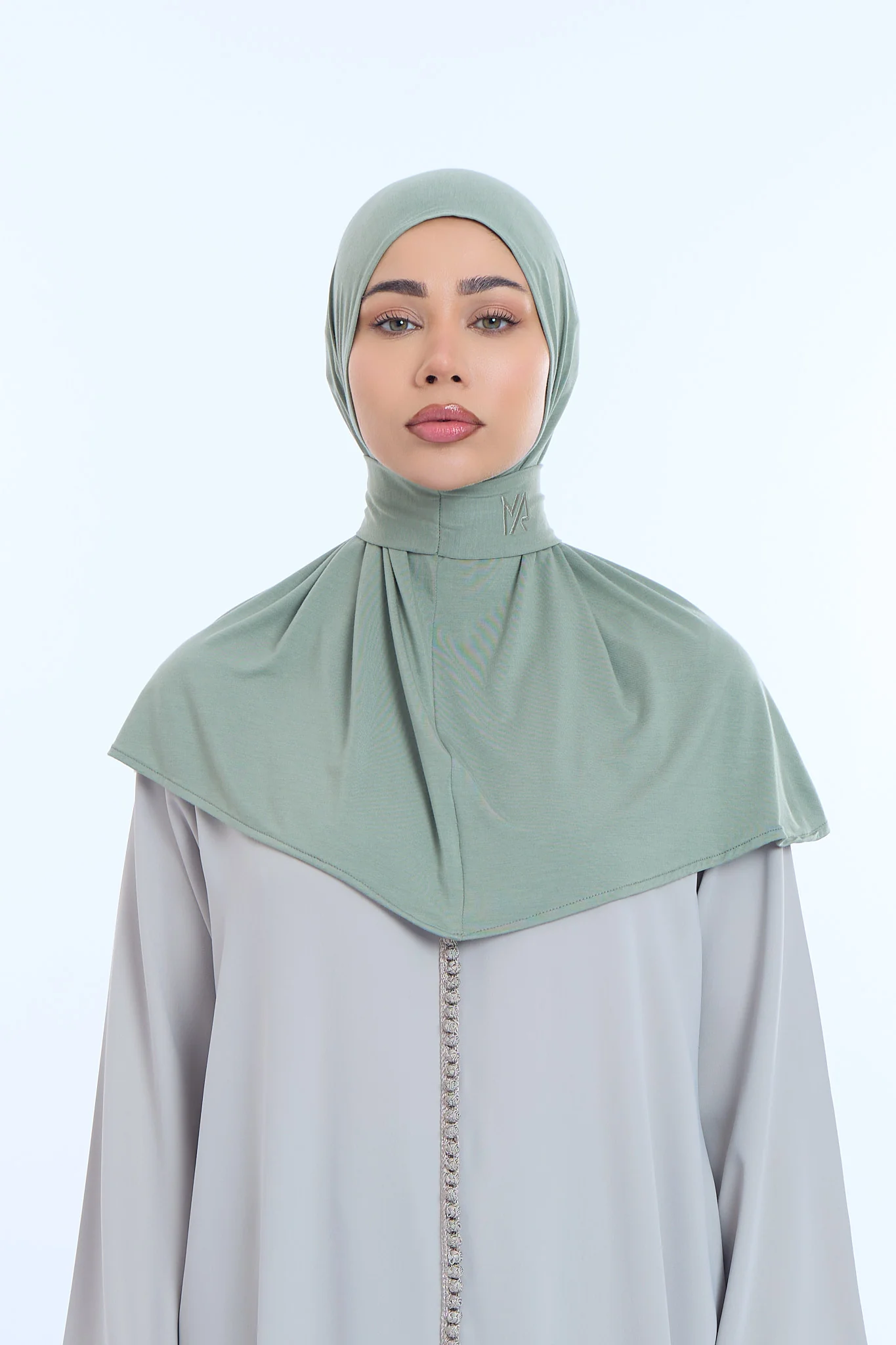 Instant Hijab Bamboo I Sage Green - Image 2