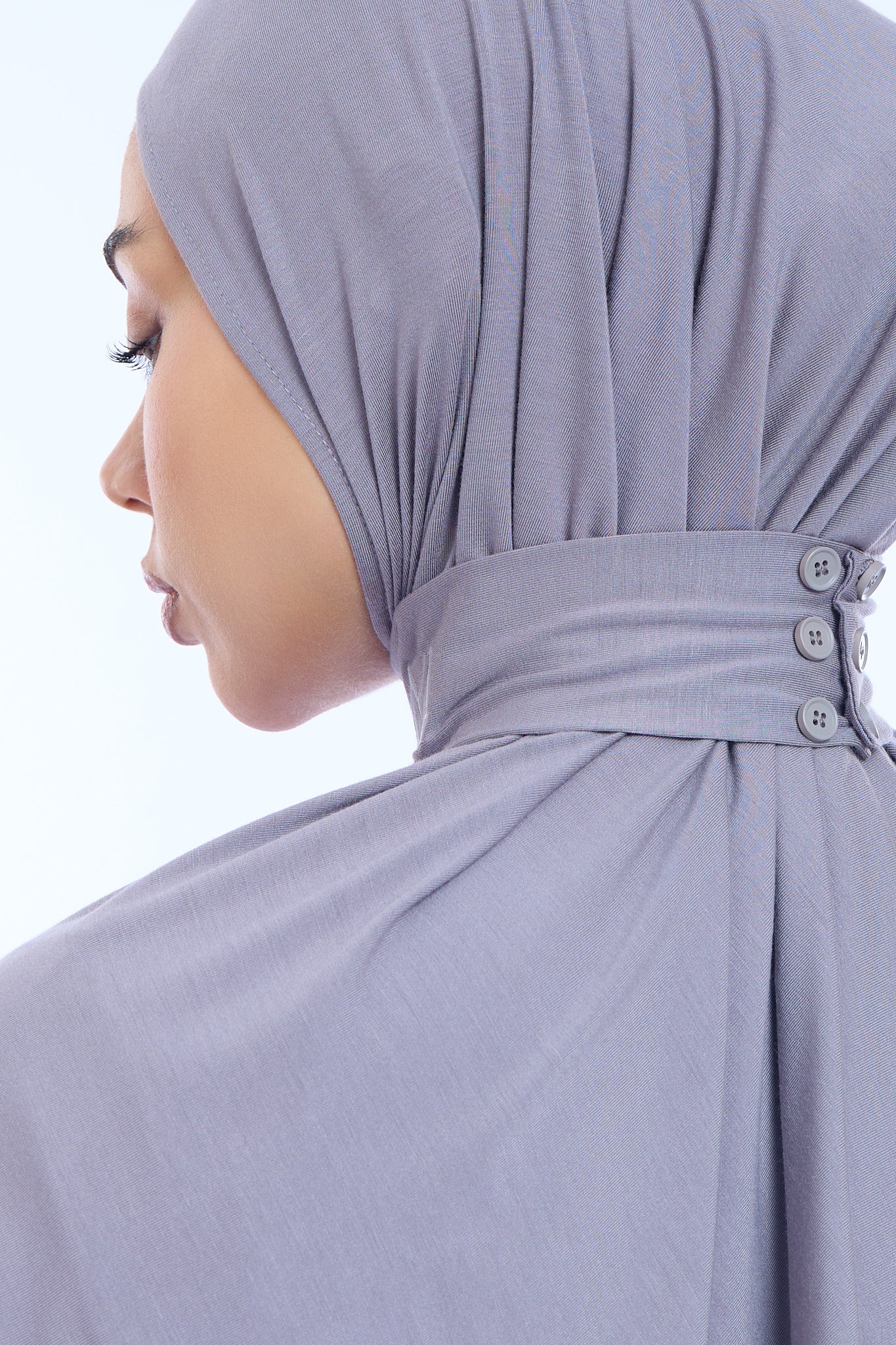 Instant Hijab Bamboo I Steel Blue - Image 4