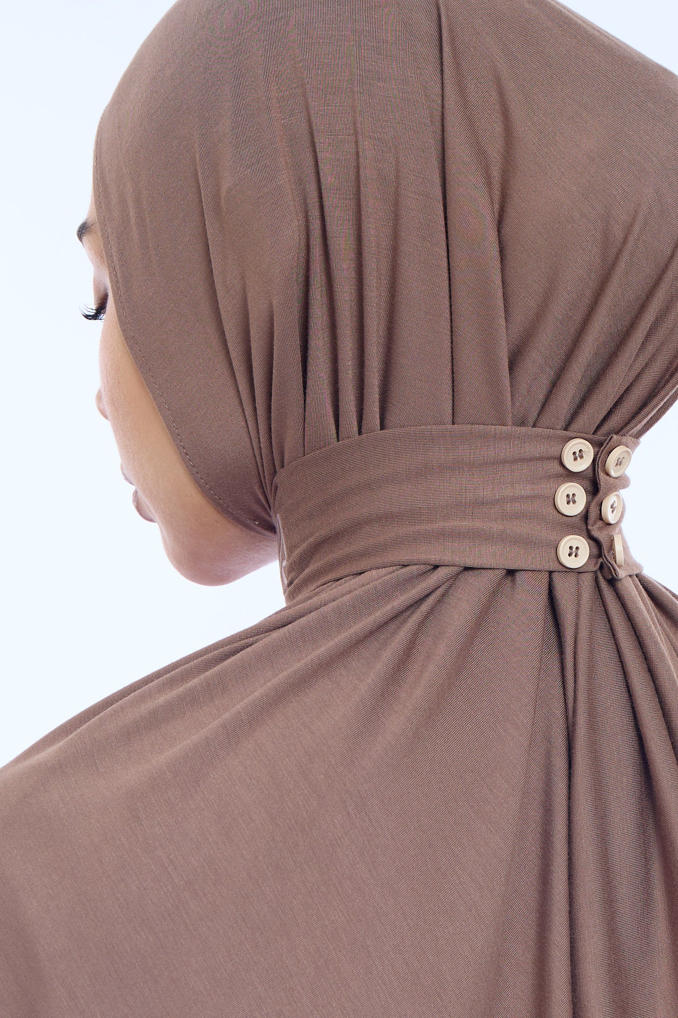 Instant Hijab Bamboo I Soft Taupe - Image 4