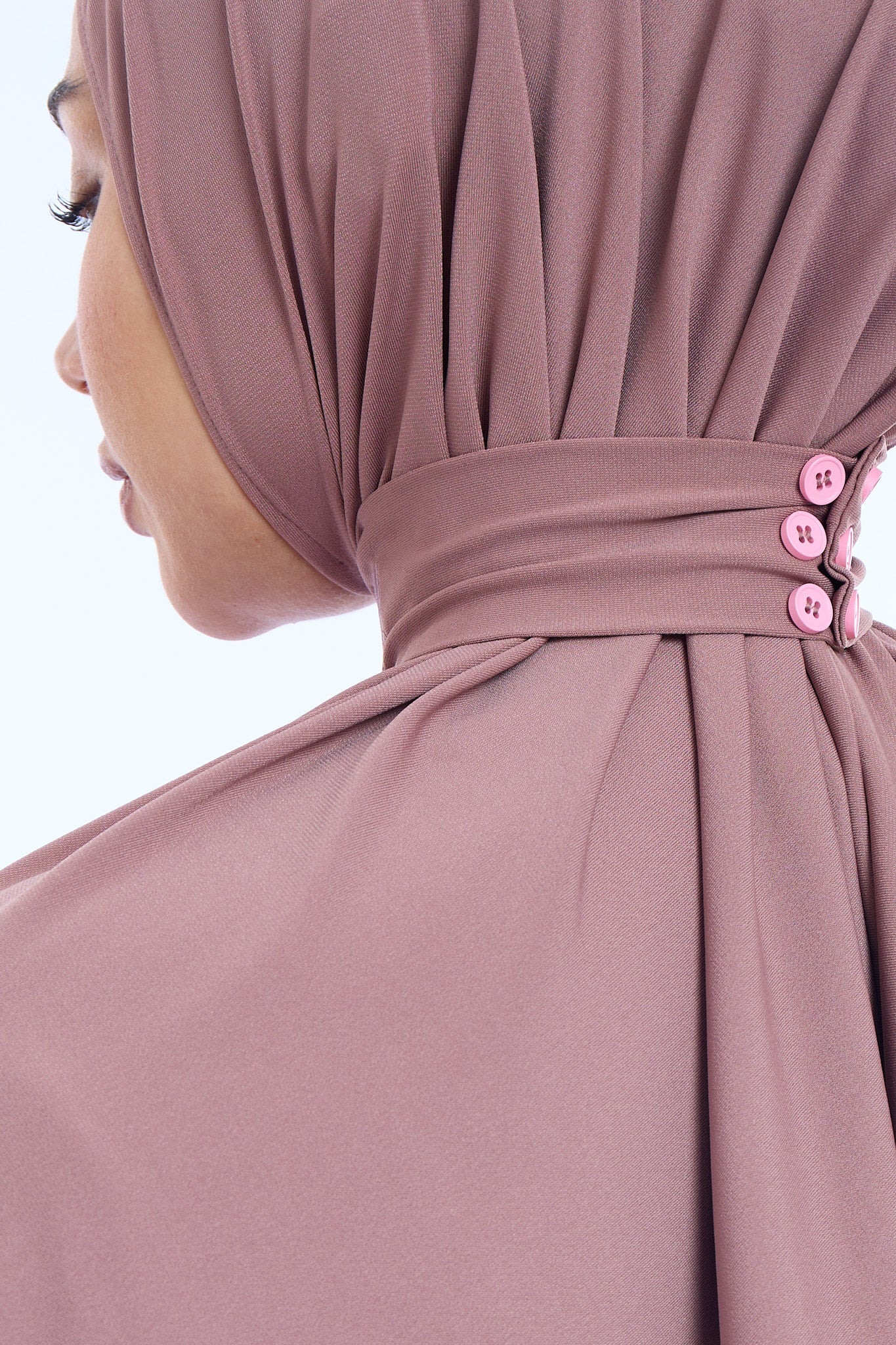 Instant Hijab Premium I Plum Pink - Image 4