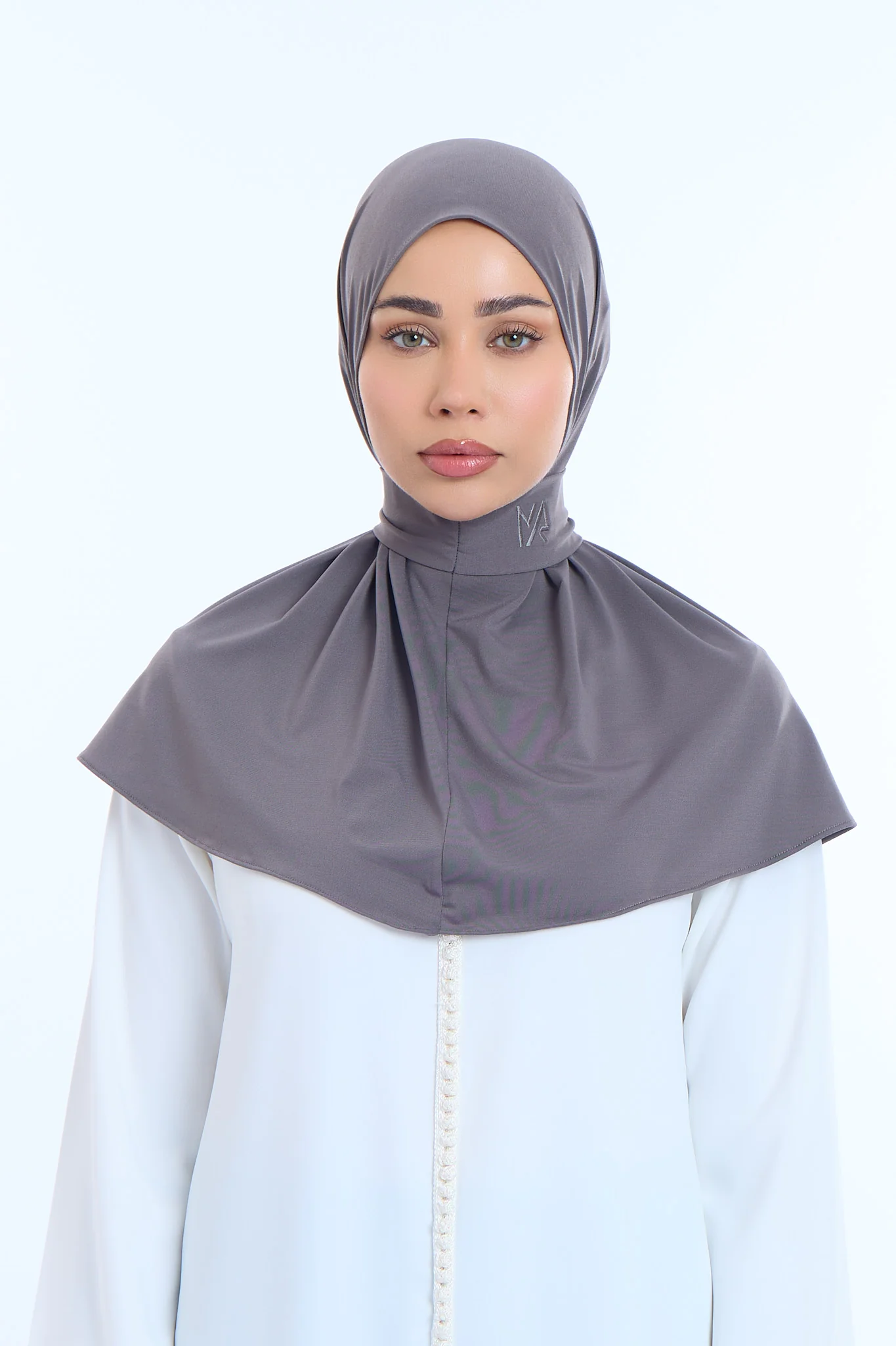 Instant Hijab Premium I Charcoal Grey - Image 2