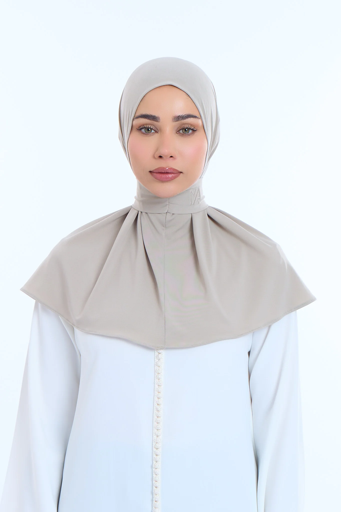 Instant Hijab Premium I Soft Greige - Image 2