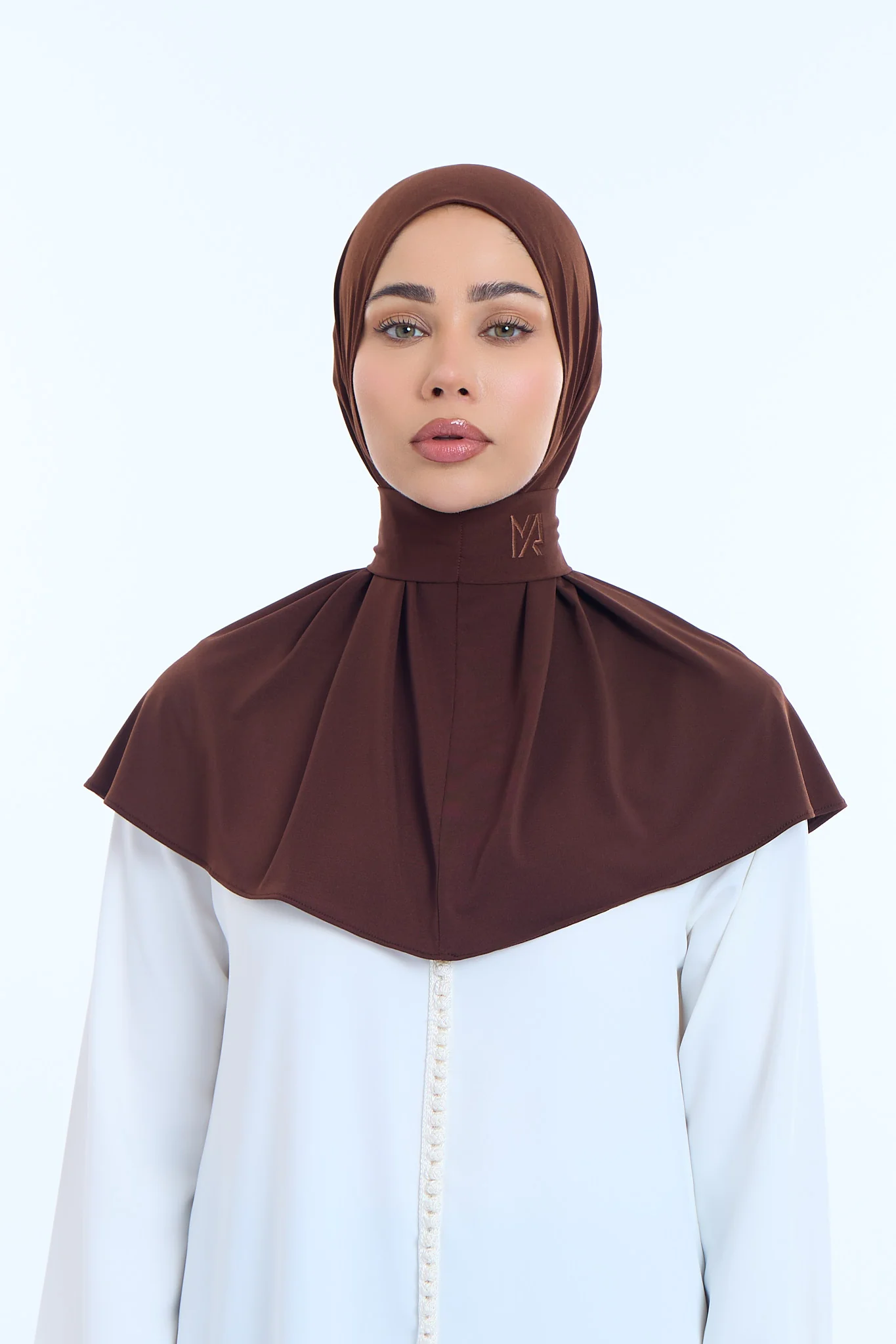 Instant Hijab Premium I Espresso Brown - Image 2