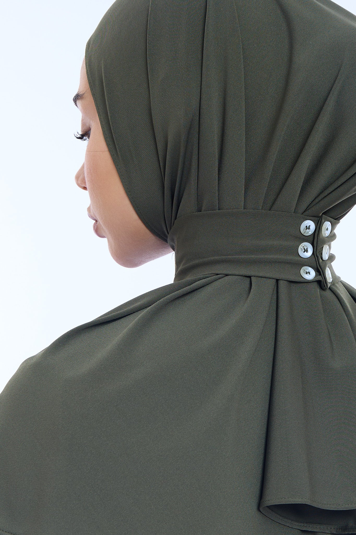 Instant Hijab Premium I Dark Moss - Image 4