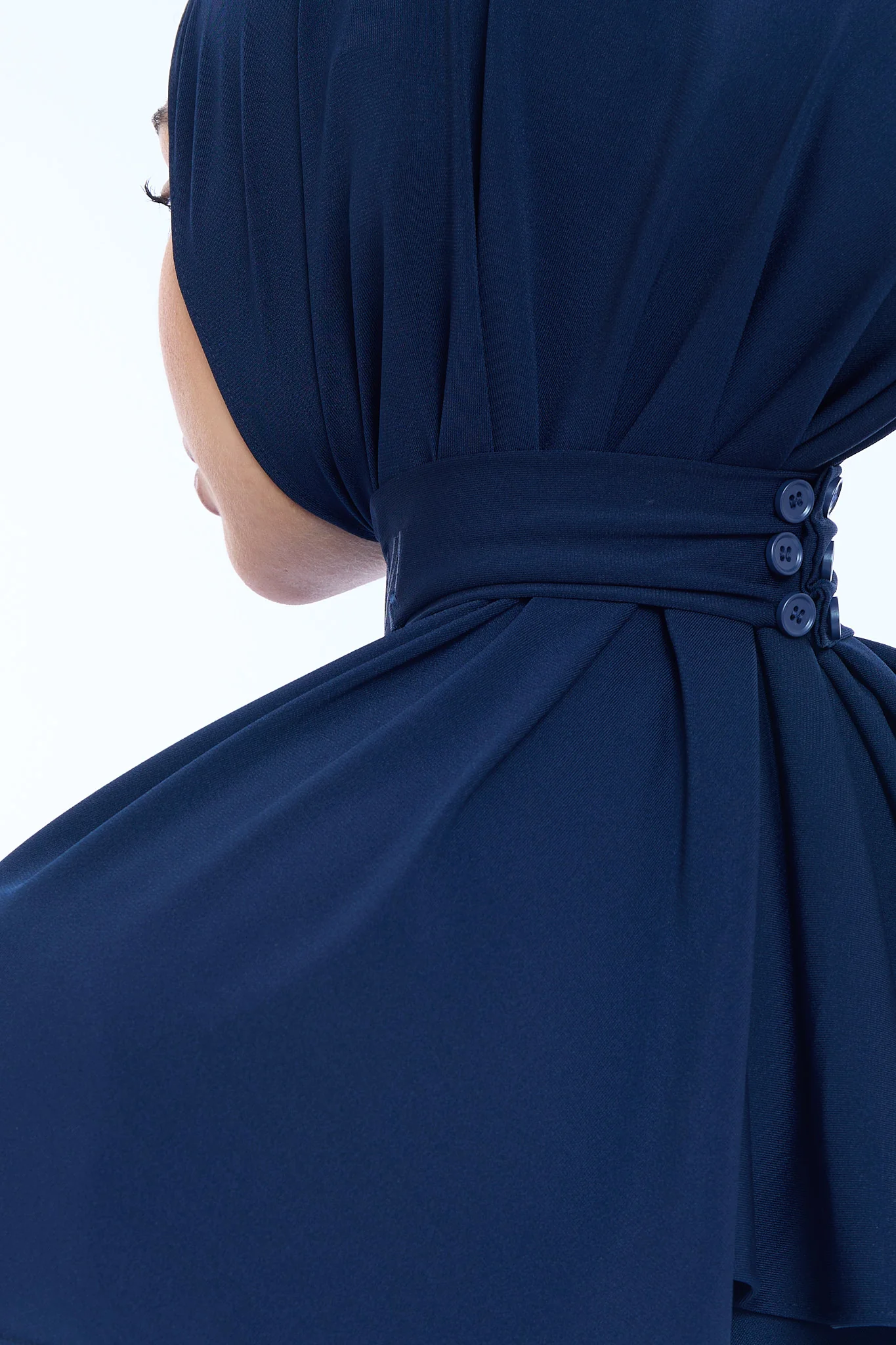 Instant Hijab Premium I  Deep Navy - Image 5
