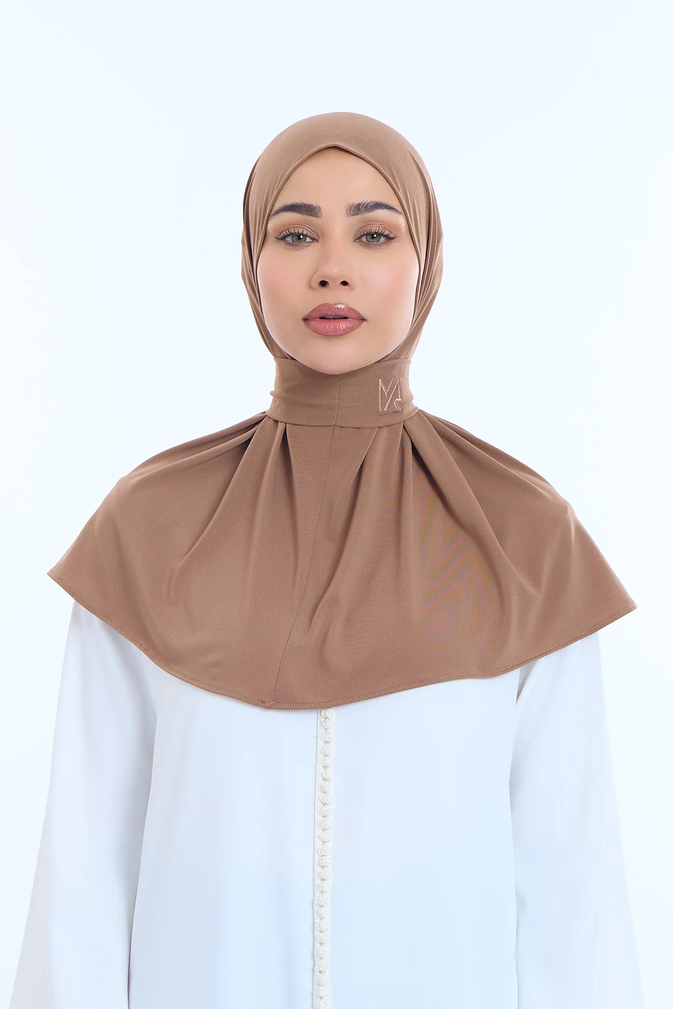 Instant Hijab Premium I  Walnut Brown - Image 2