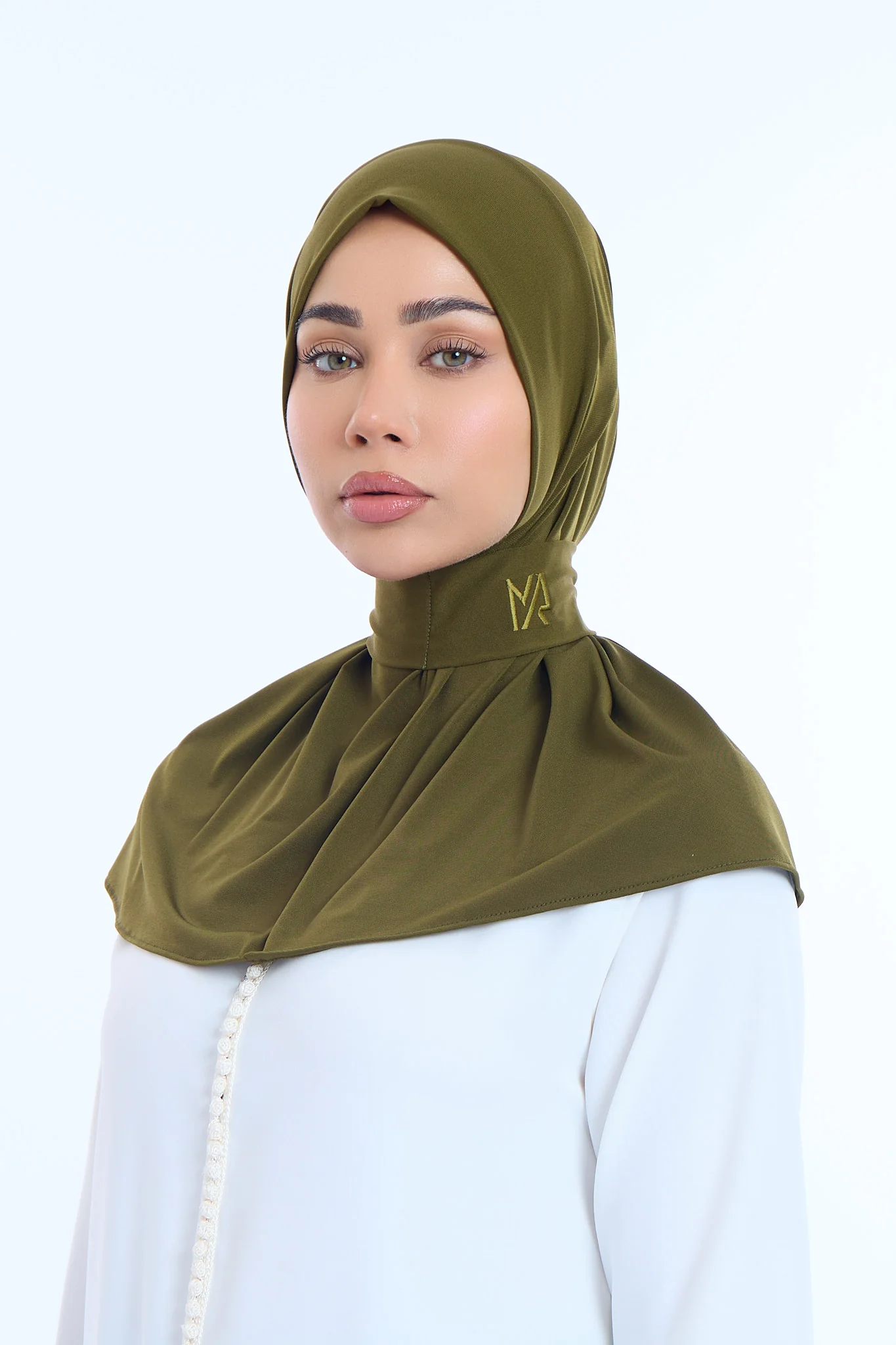 Instant Hijab Premium II Army Green