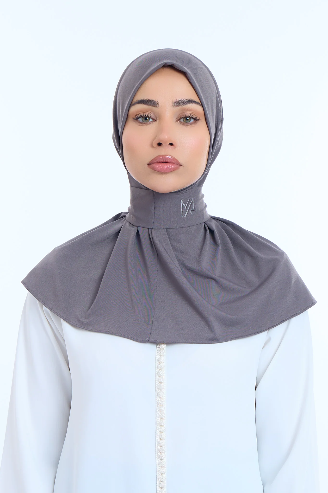 Instant Hijab Premium II Charcoal Grey - Image 2