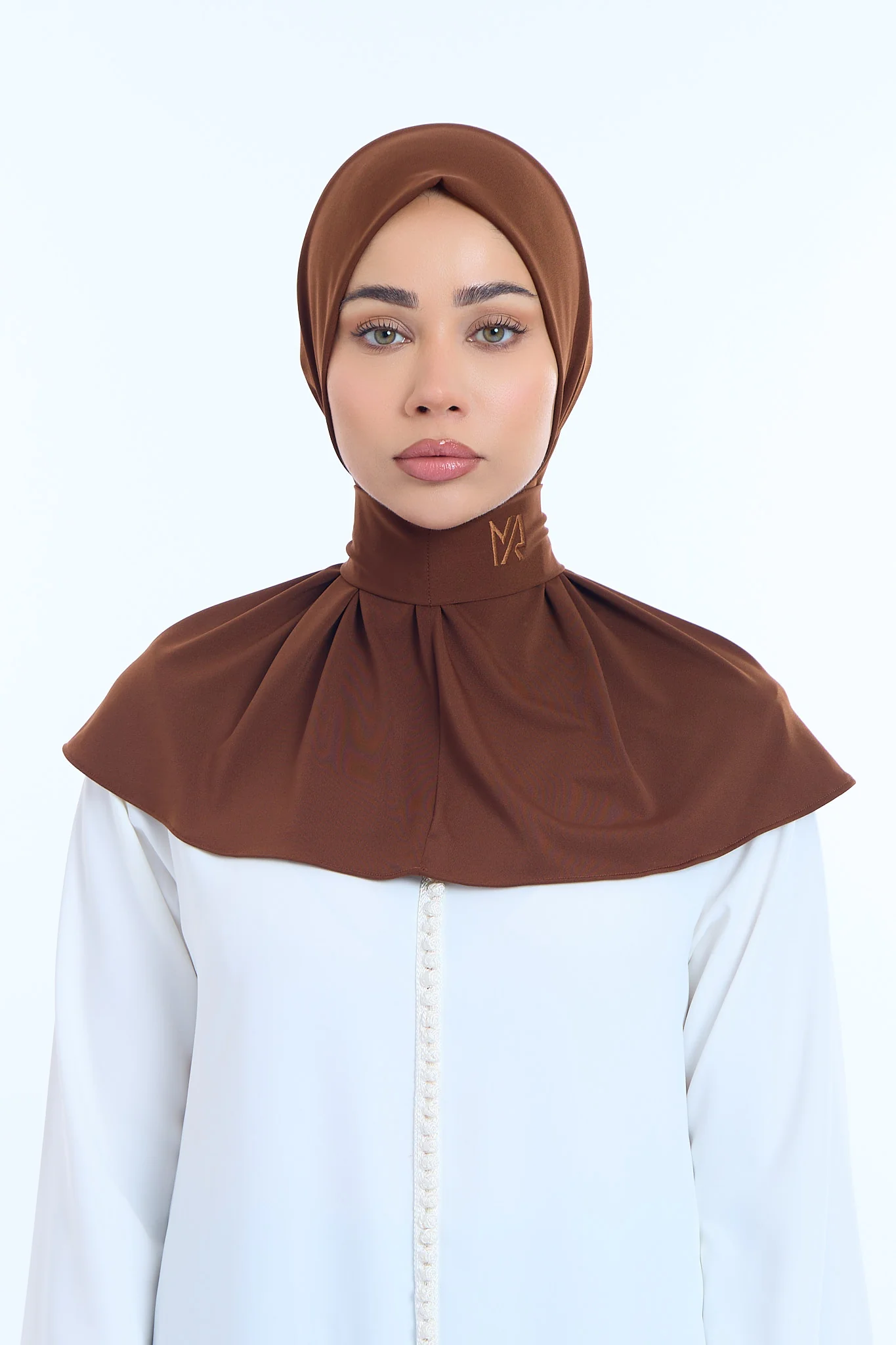 Instant Hijab Premium II Dark Chocolate - Image 4