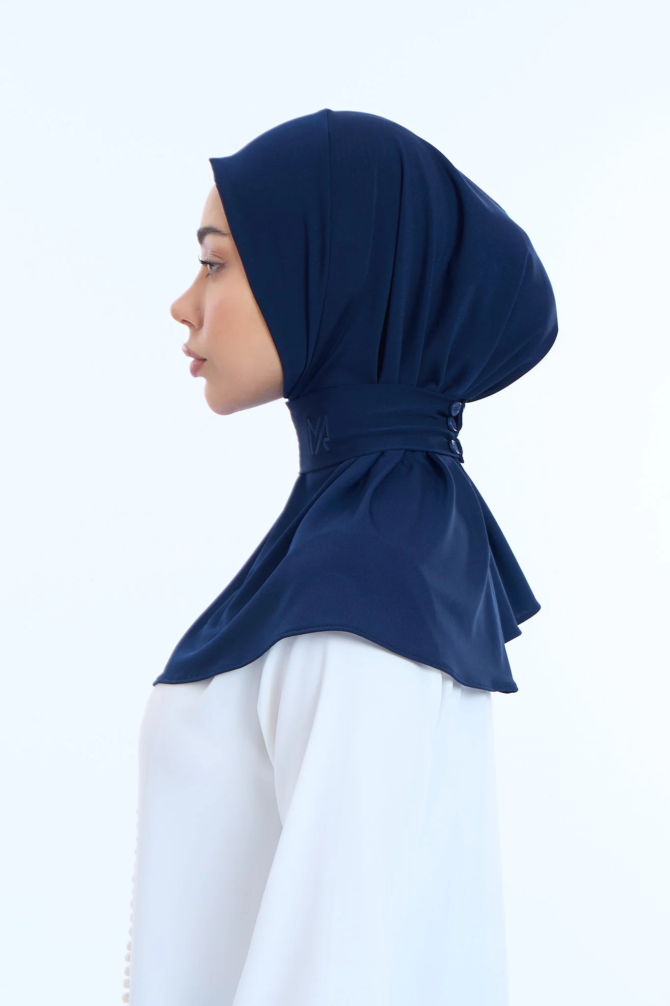 Instant Hijab Premium II  Deep Navy - Image 3