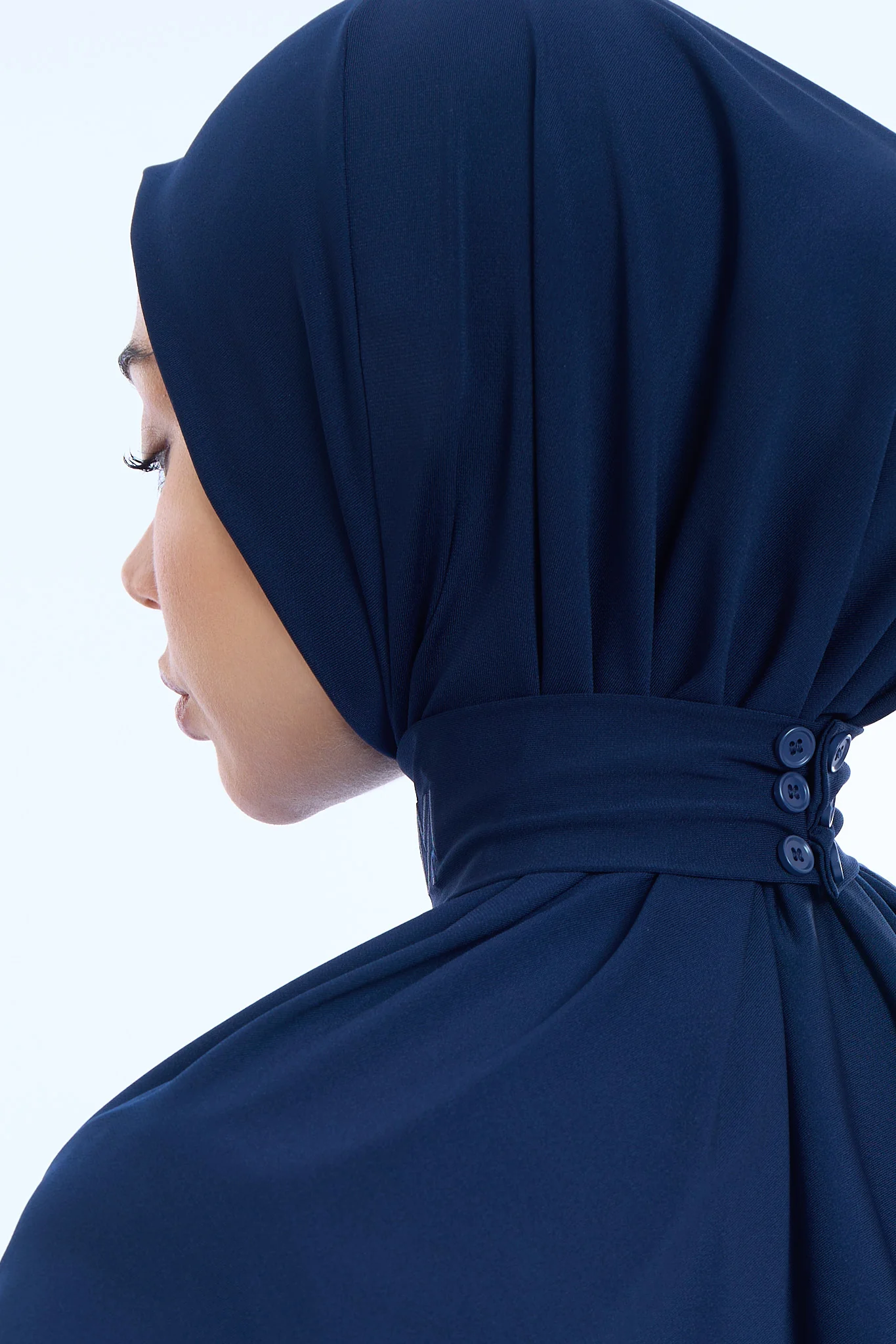 Instant Hijab Premium II  Deep Navy - Image 4