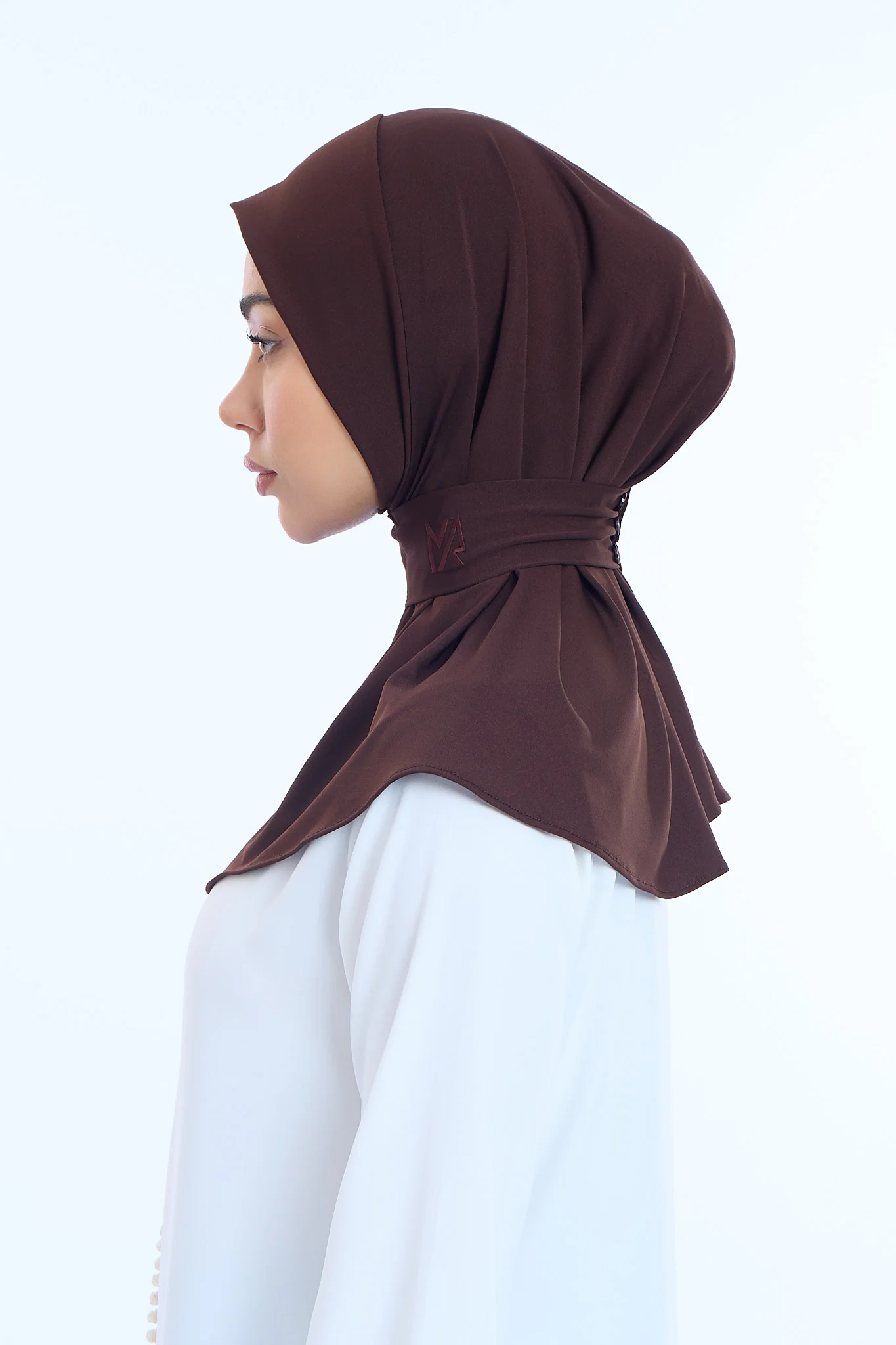 Instant Hijab Premium  II Jet Black - Image 3