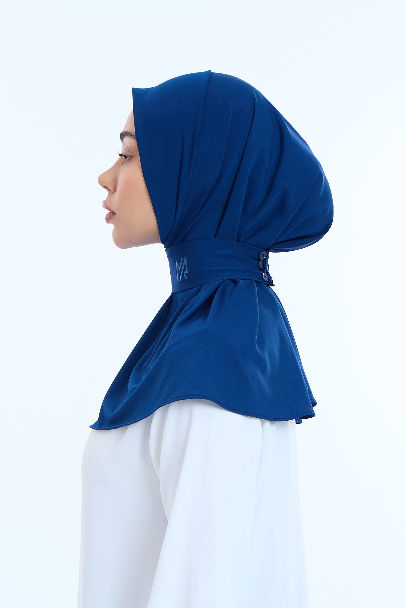 Instant Hijab Premium II Night Blue - Image 3