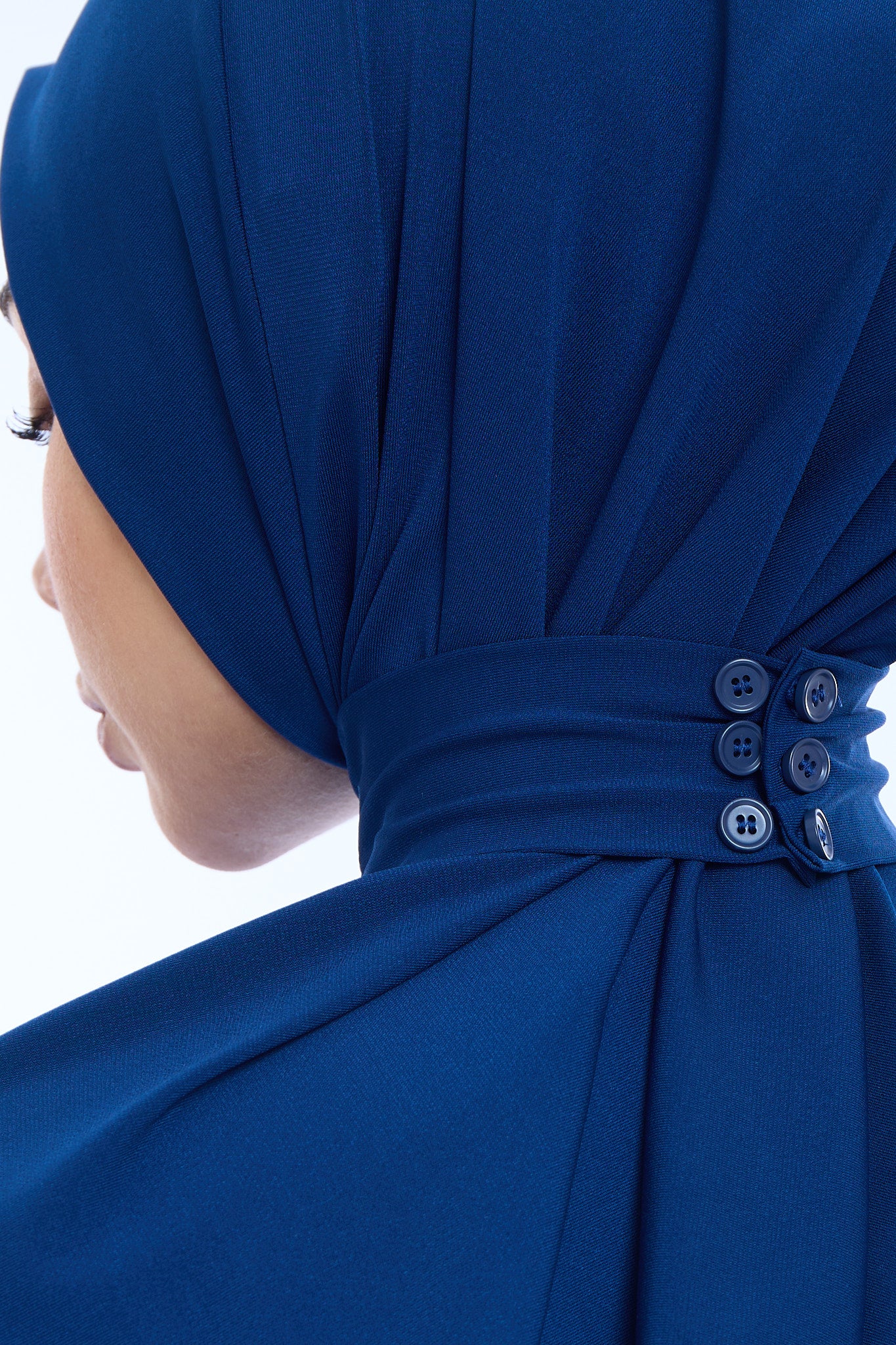 Instant Hijab Premium II Night Blue - Image 4