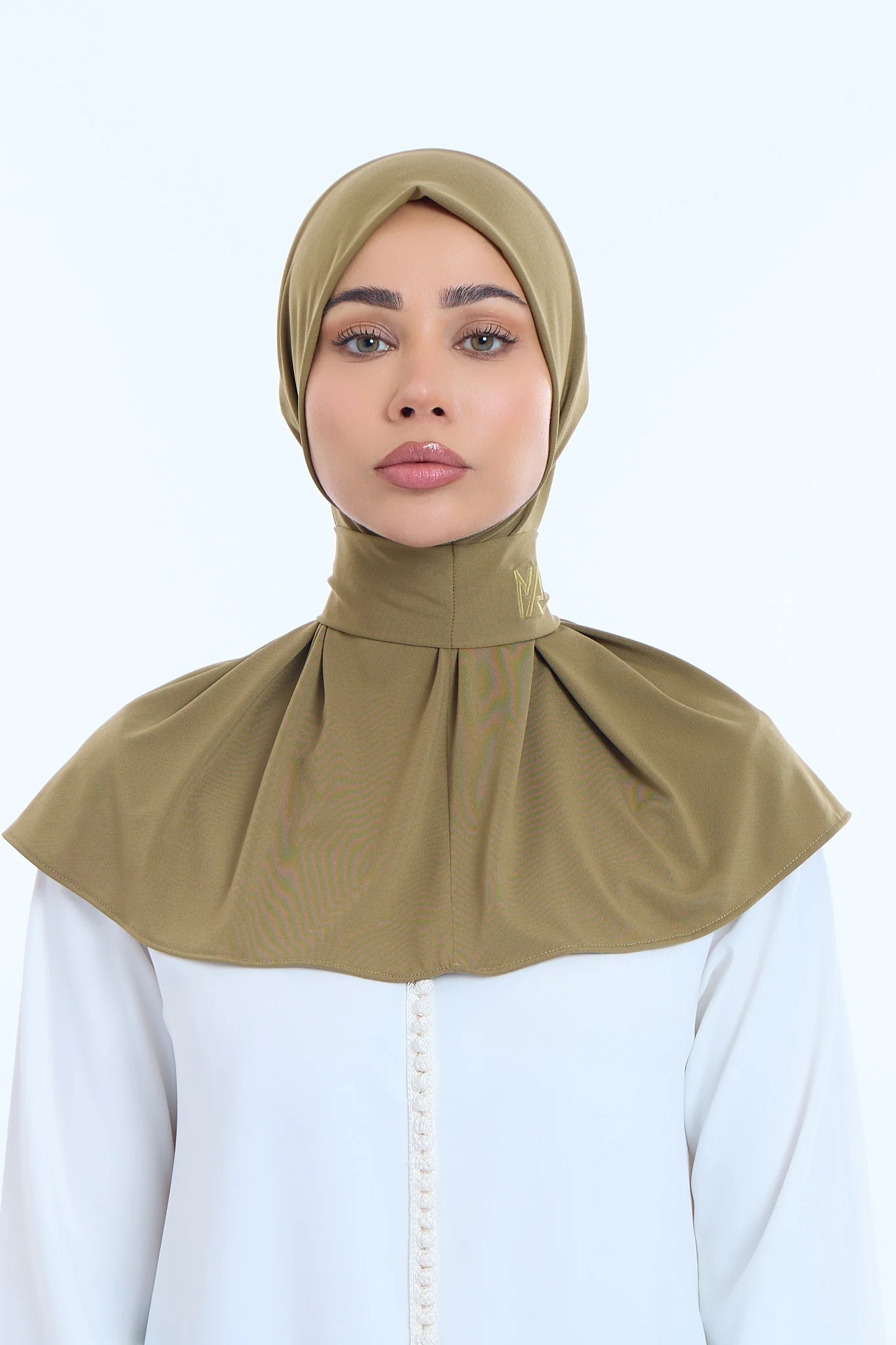 Instant Hijab Premium II Olive Brown - Image 2