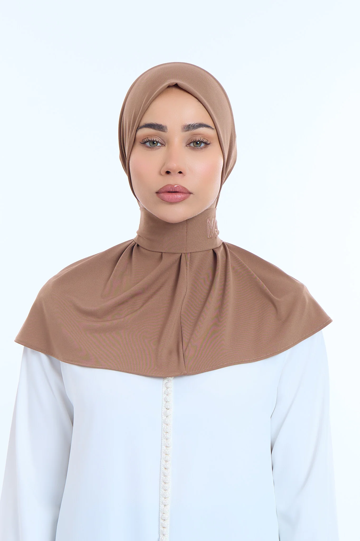 Instant Hijab Premium II  Walnut Brown - Image 2