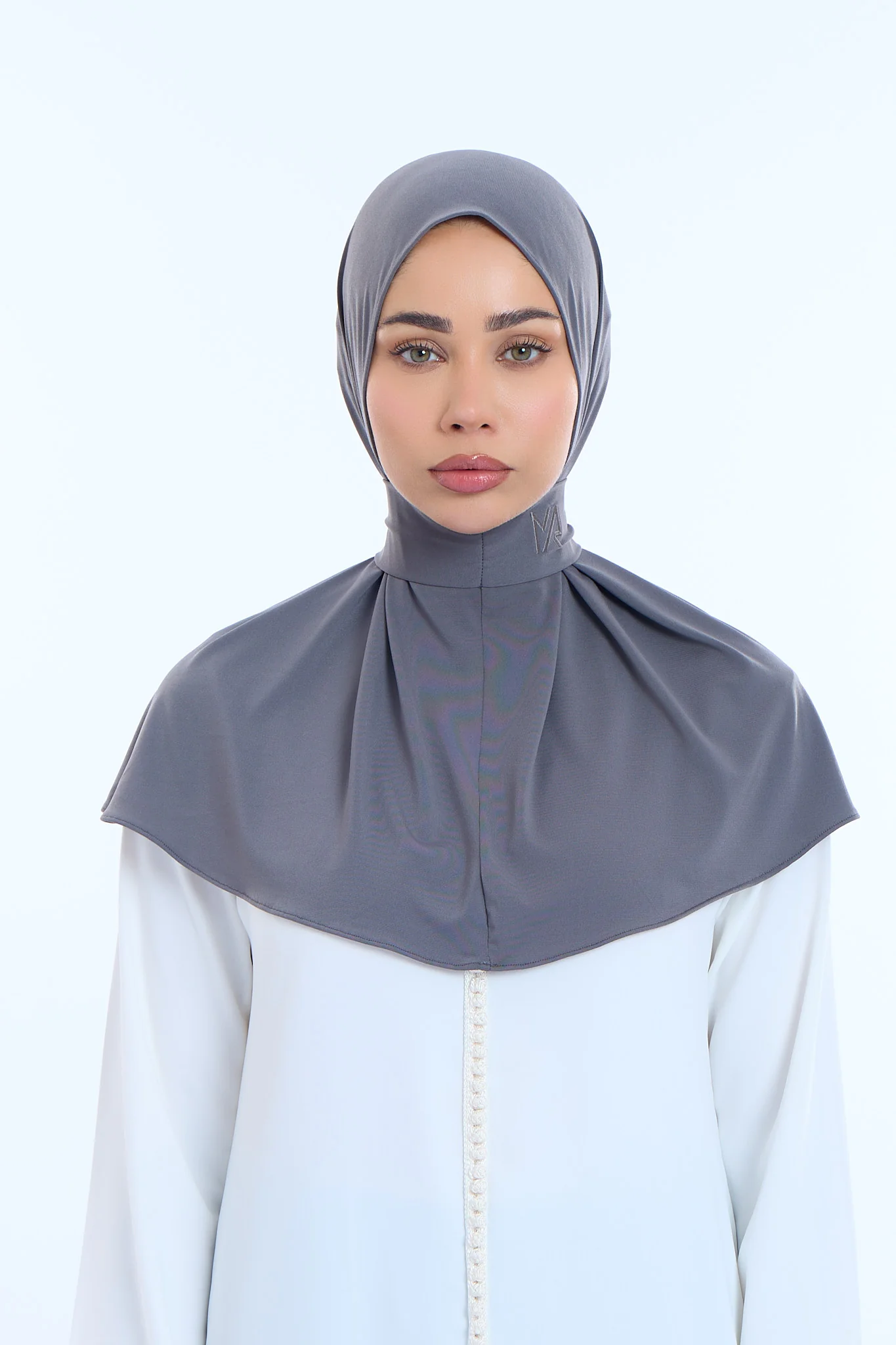 Instant Hijab Premium I Charcoal Blue - Image 2