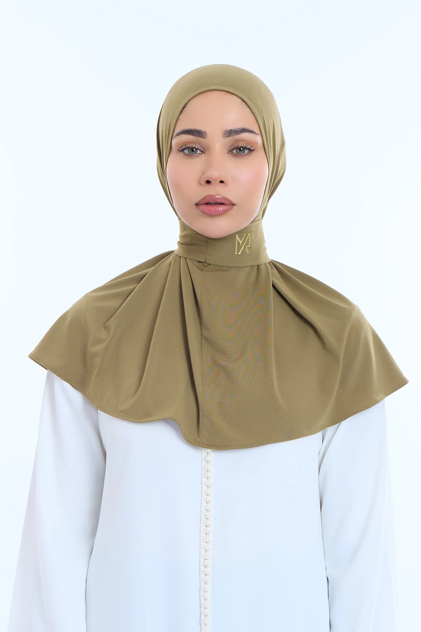 Instant Hijab Premium I Olive Brown - Image 2