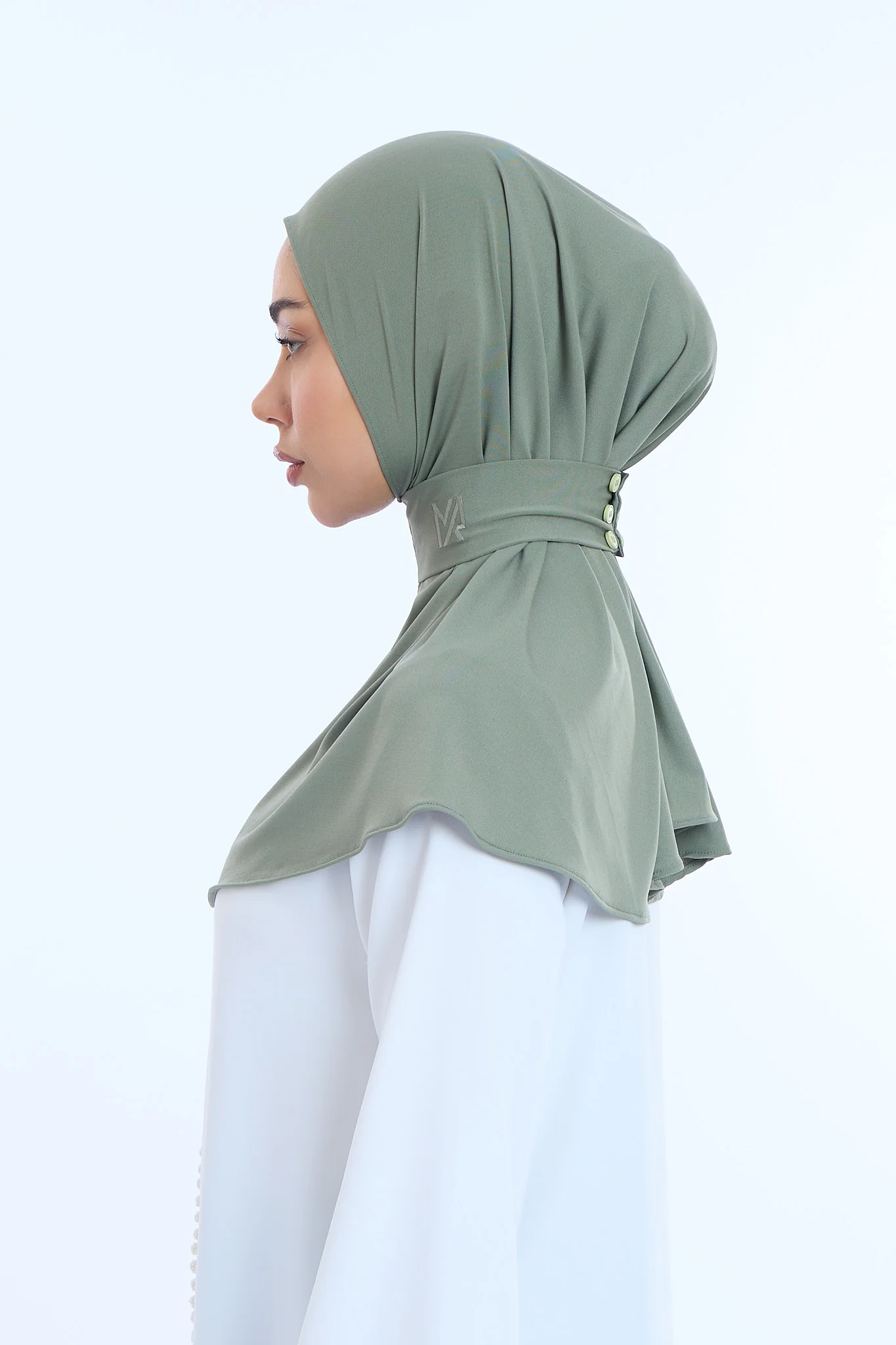 Instant Hijab Premium I Moss Green - Image 3