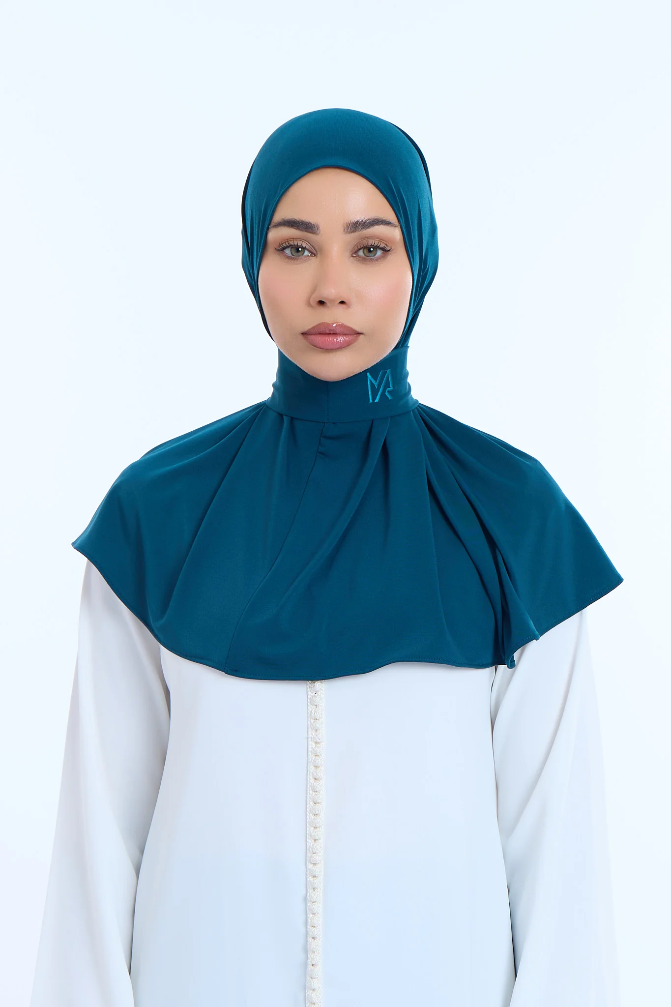 Instant Hijab Premium I Dark Teal Blu - Image 2