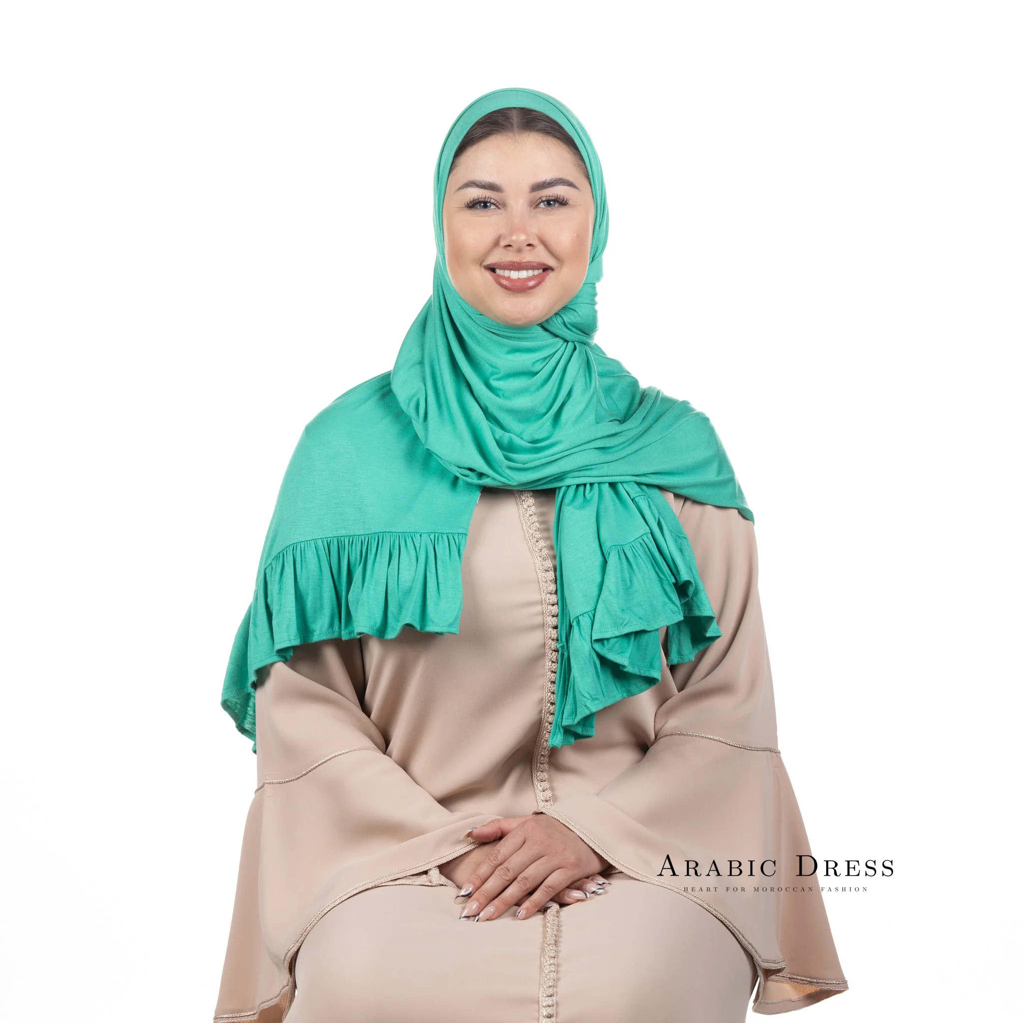 Jersey Hijab Luna Jungle Green - Image 3
