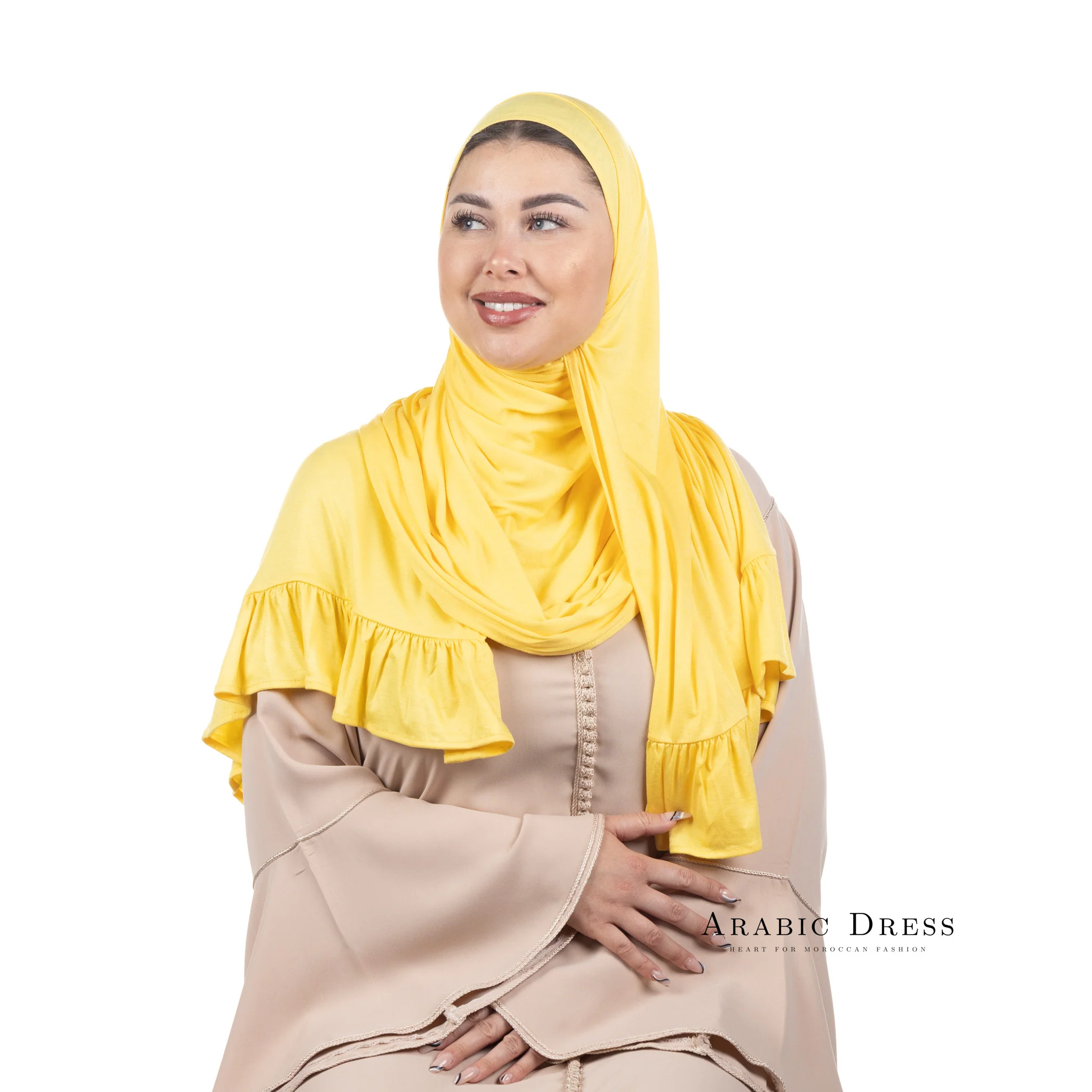 Jersey Hijab Luna Yellow - Image 2