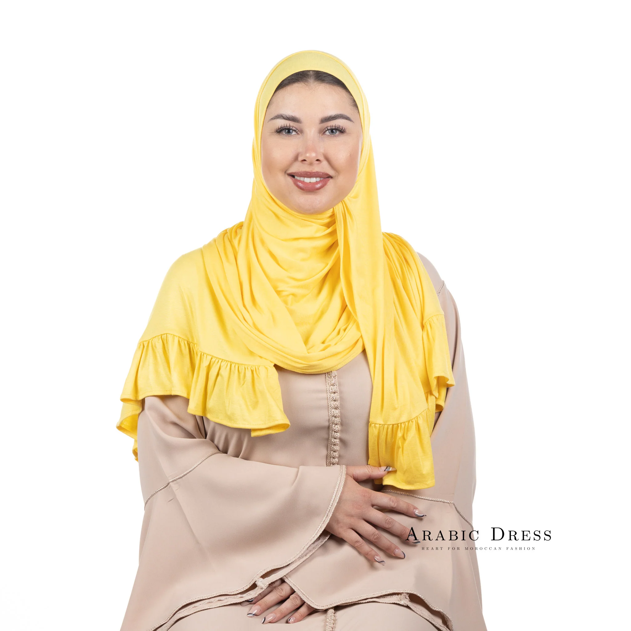 Jersey Hijab Luna Yellow - Image 3