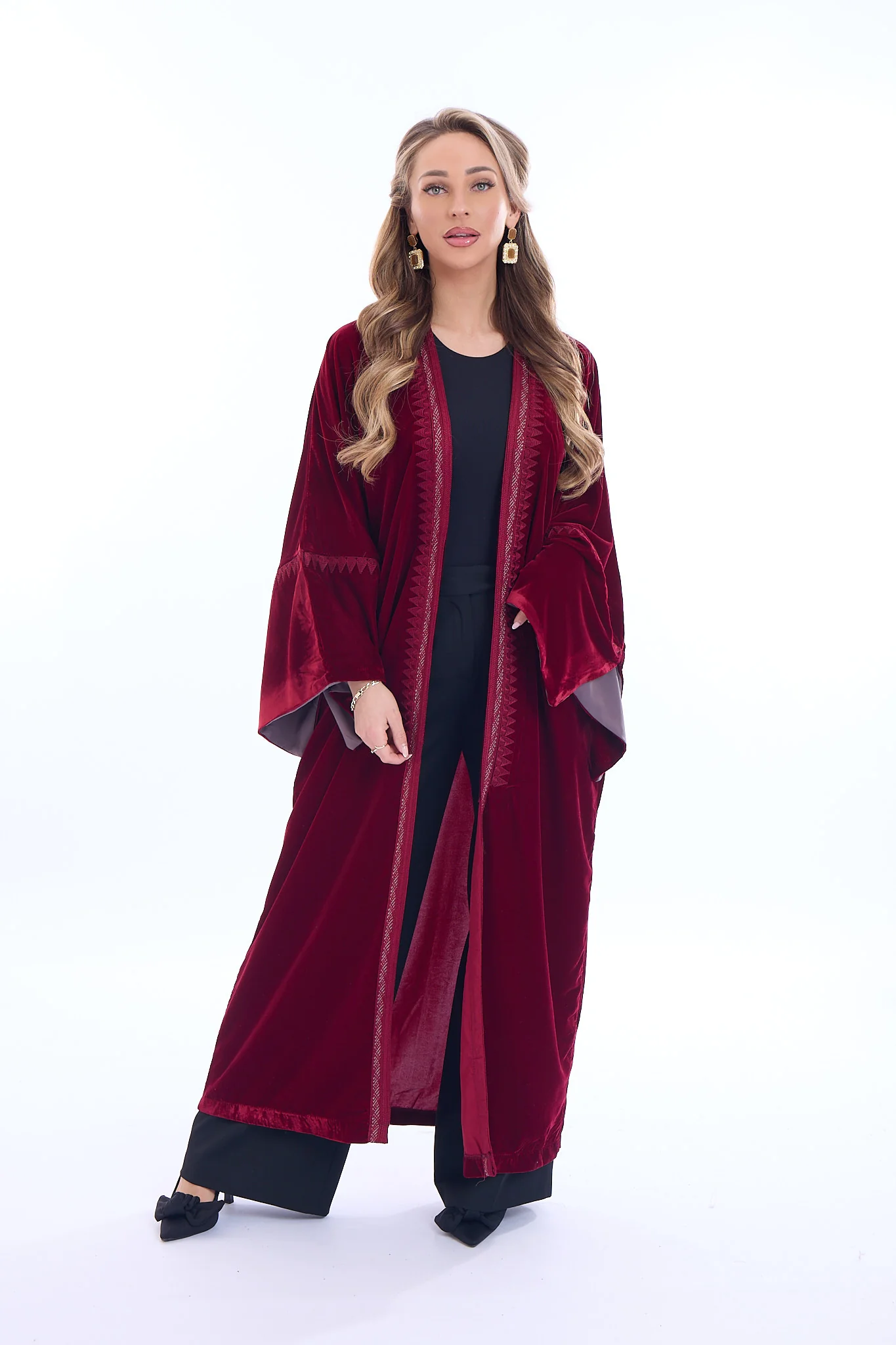 Kimono Celine Bordeaux - Image 7