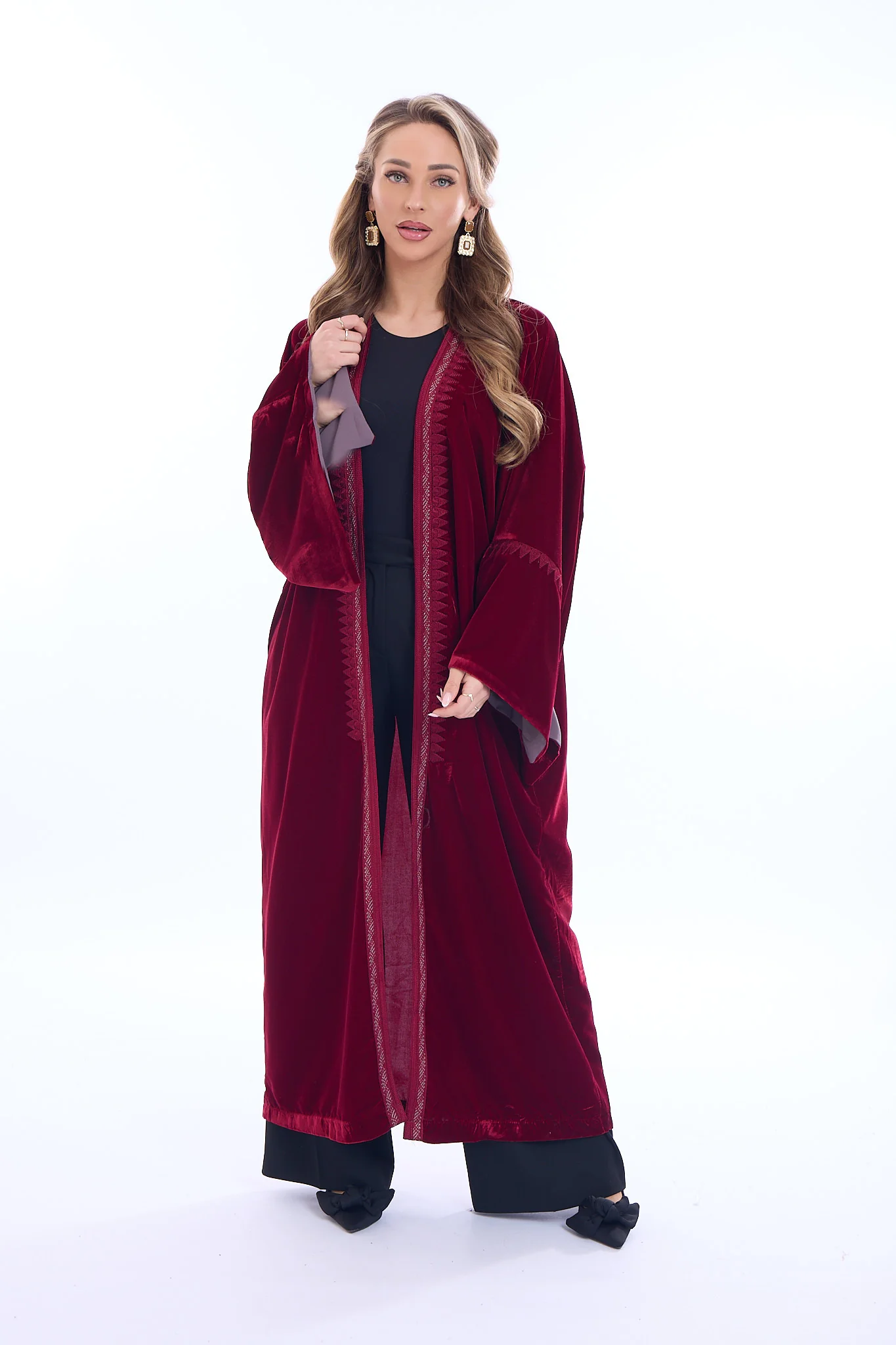 Kimono Celine Bordeaux - Image 9