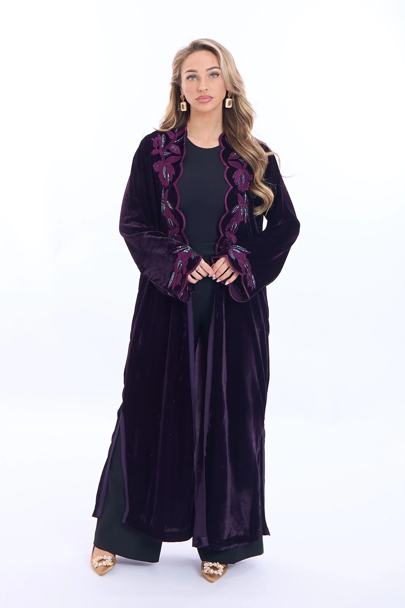 Kimono  Marya aubergine - Image 2