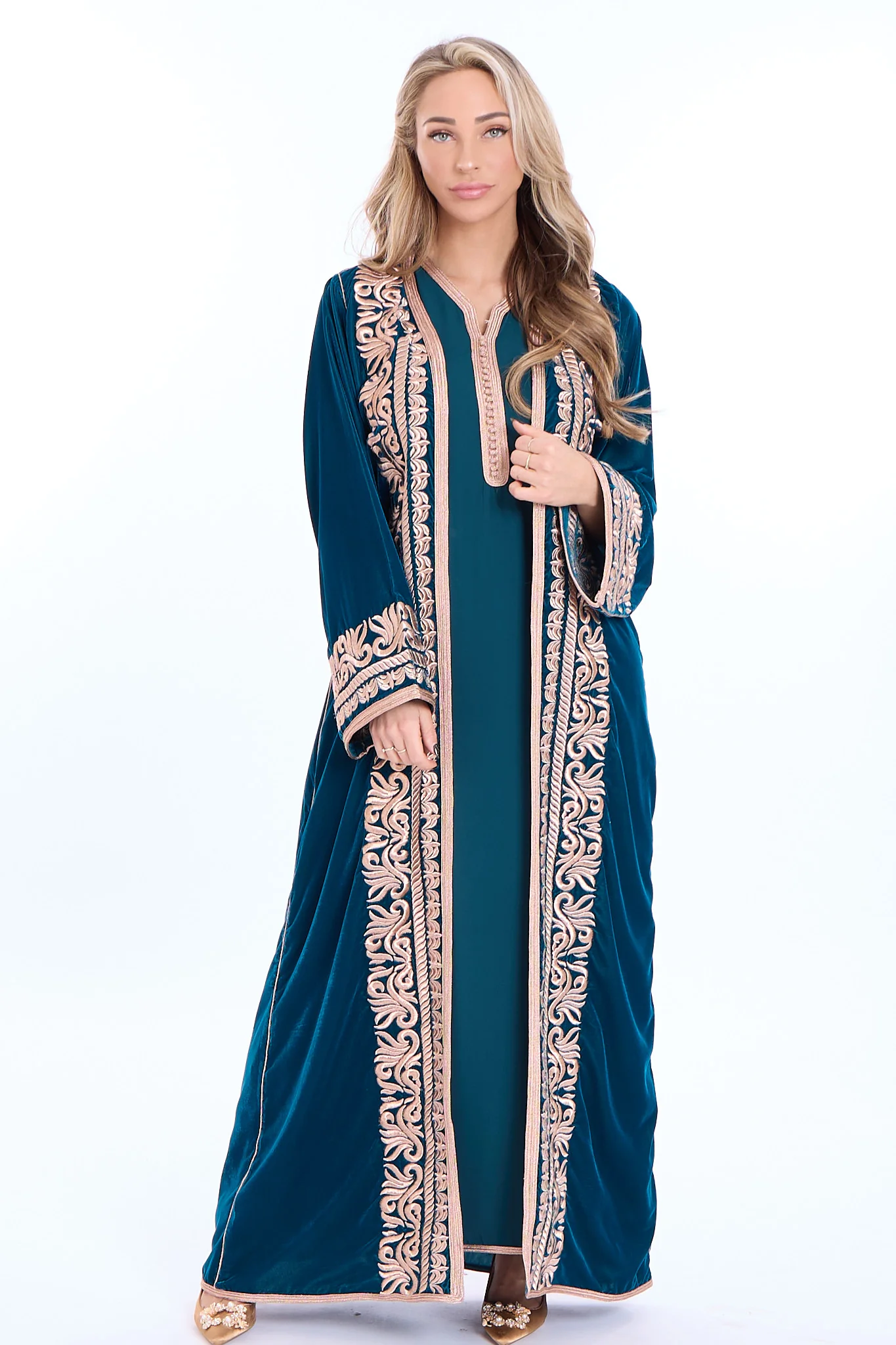 Kimono Munira Blue Petrol - Image 2