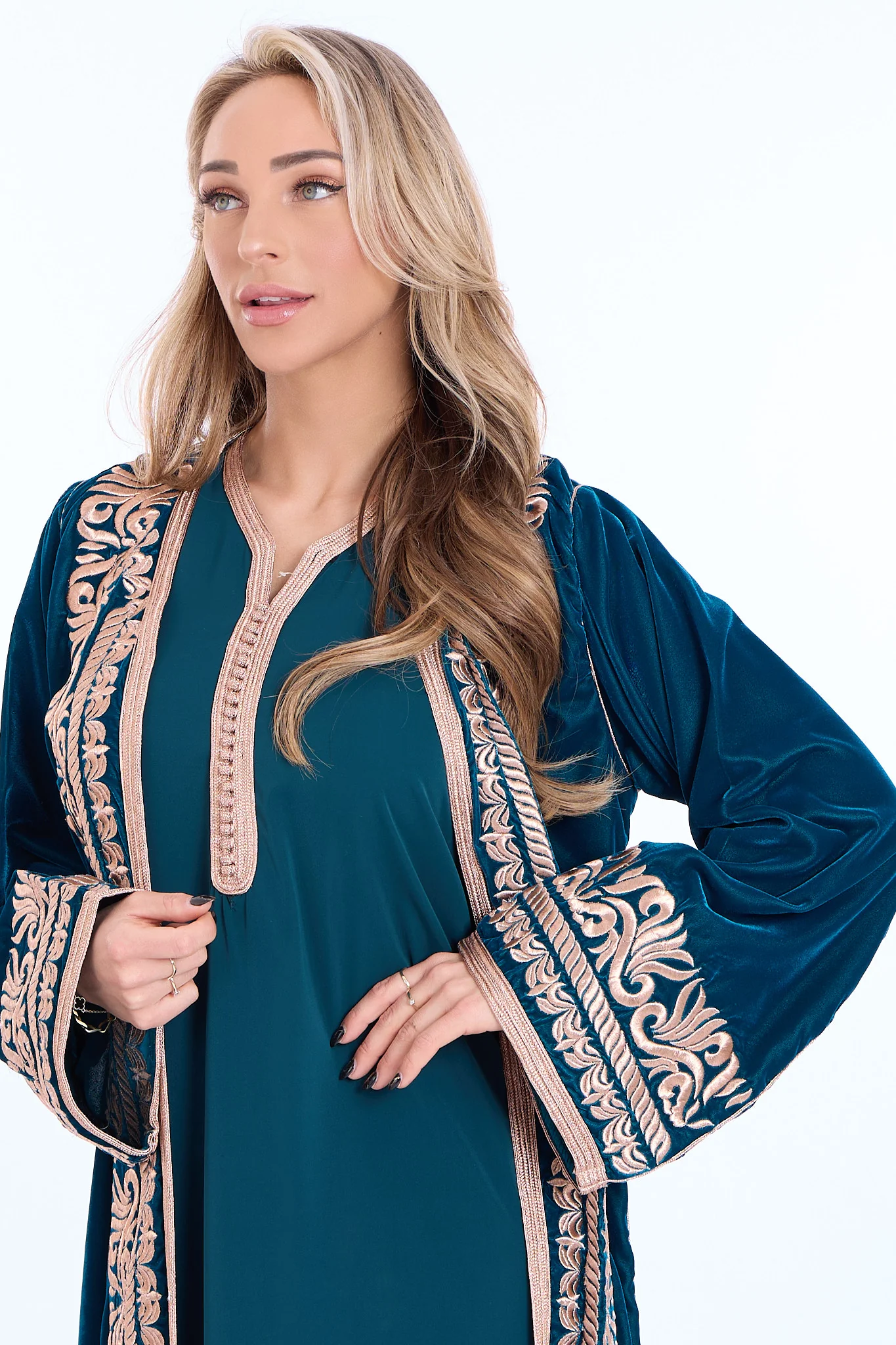 Kimono Munira Blue Petrol - Image 4