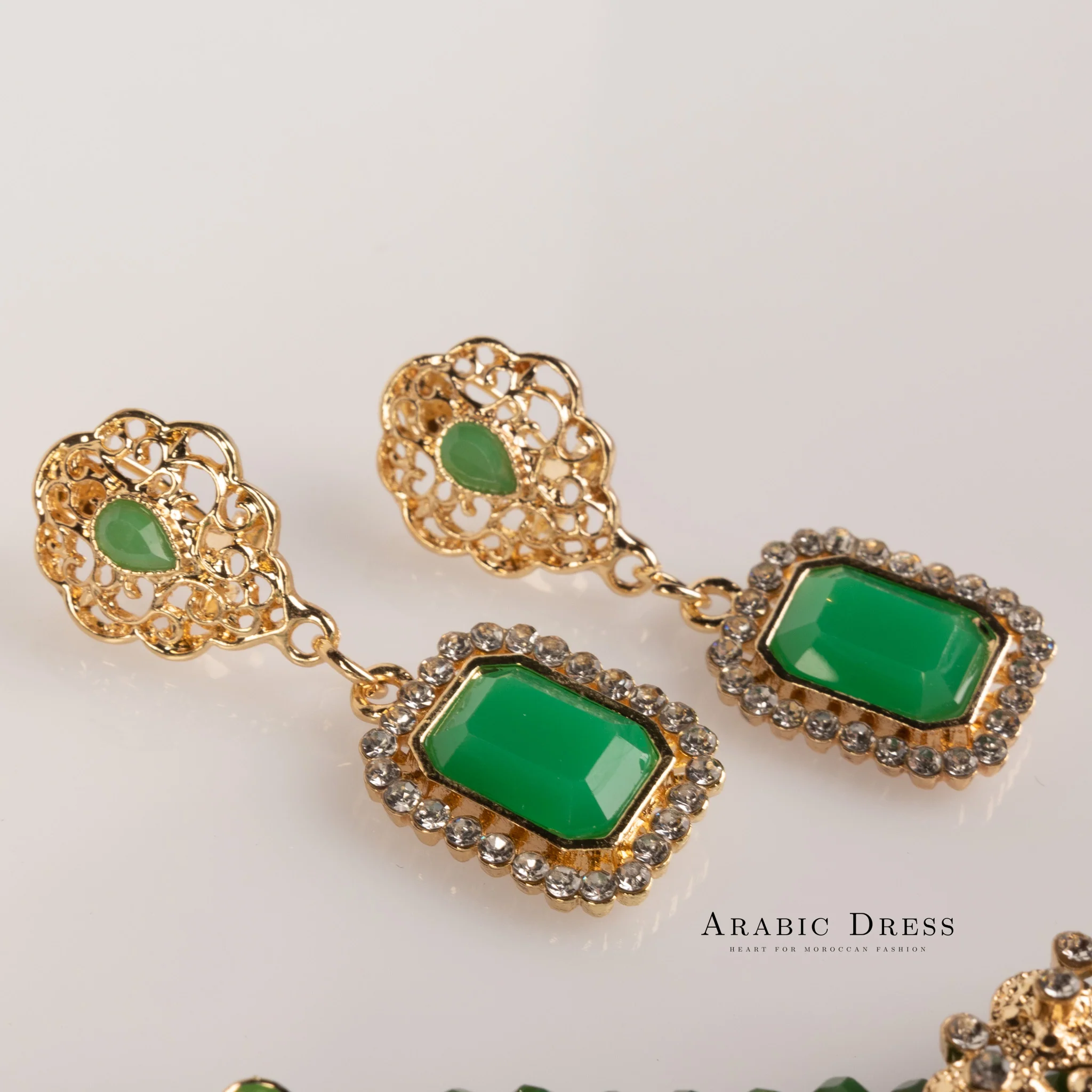 Nono pearl  green necklace set - Image 2