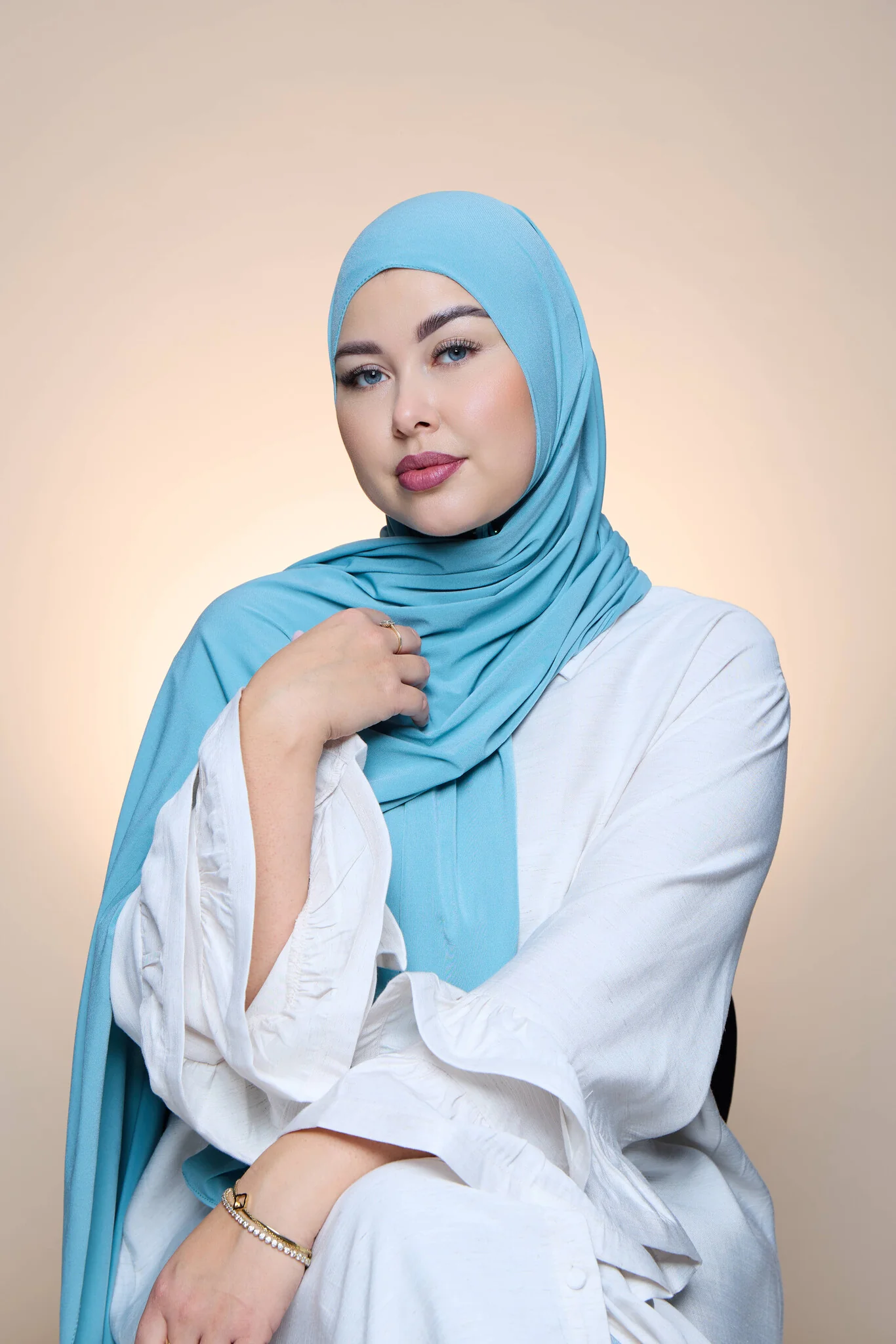 Premium Jersey Hijab Fin -  Light Mint