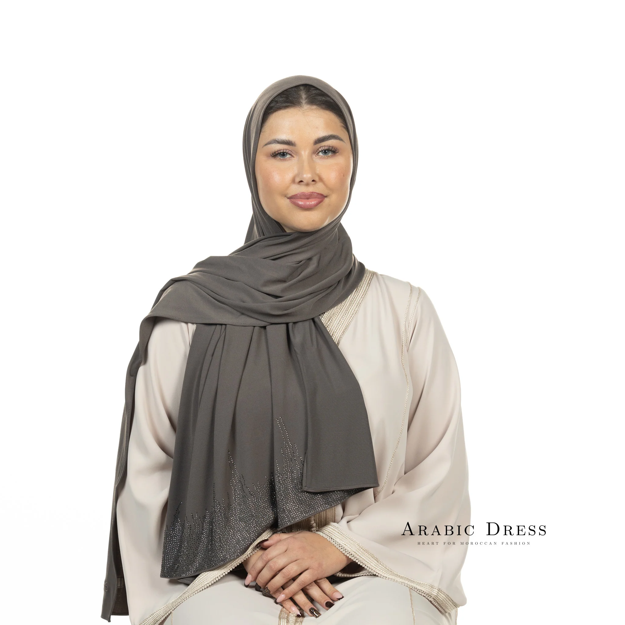 PREMIUM JERSEY HIJAB LIA - DARK GRAY - Image 4