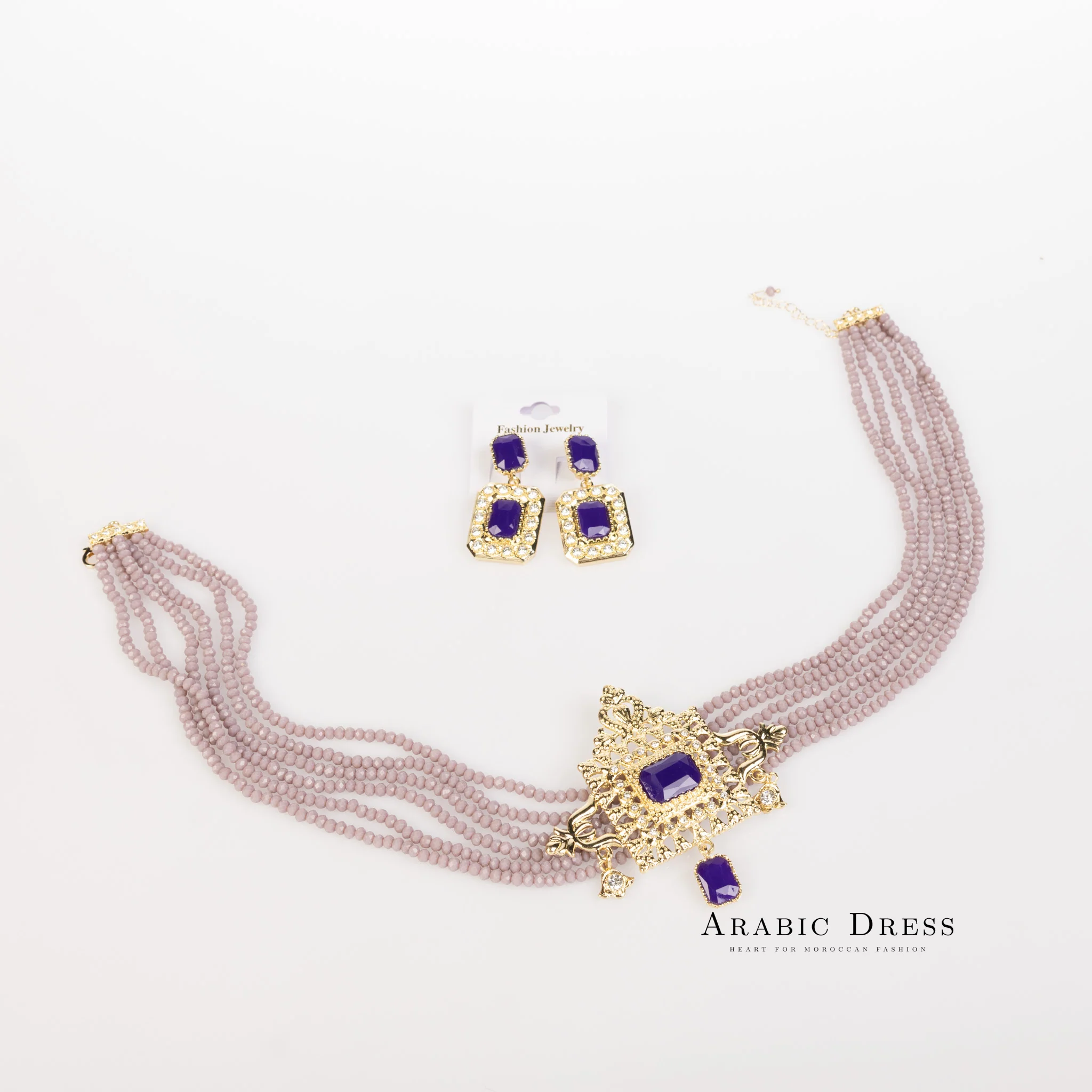 Purple Youra Necklace set - Image 3