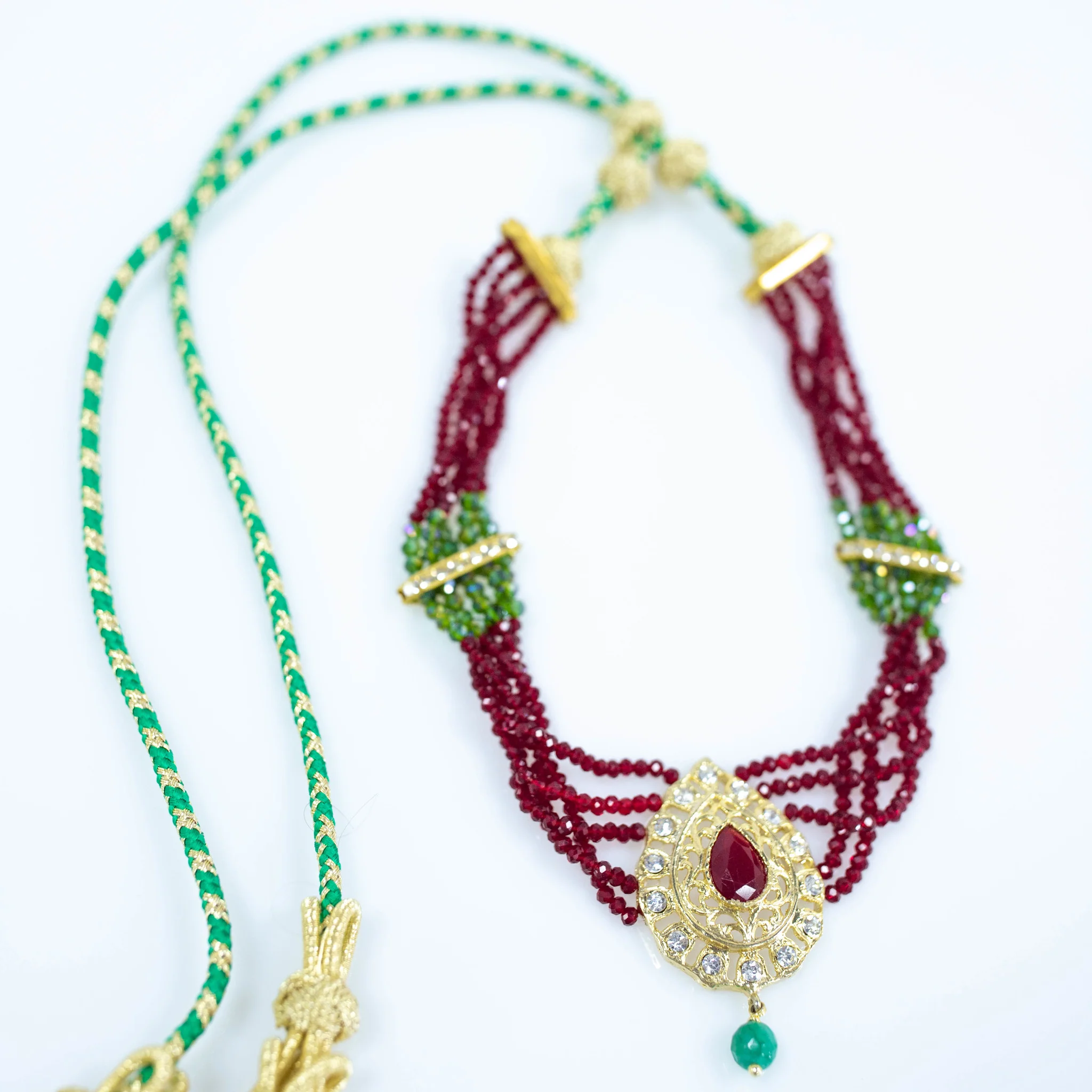 RED GREEN NECKLACE YUYA - Image 2