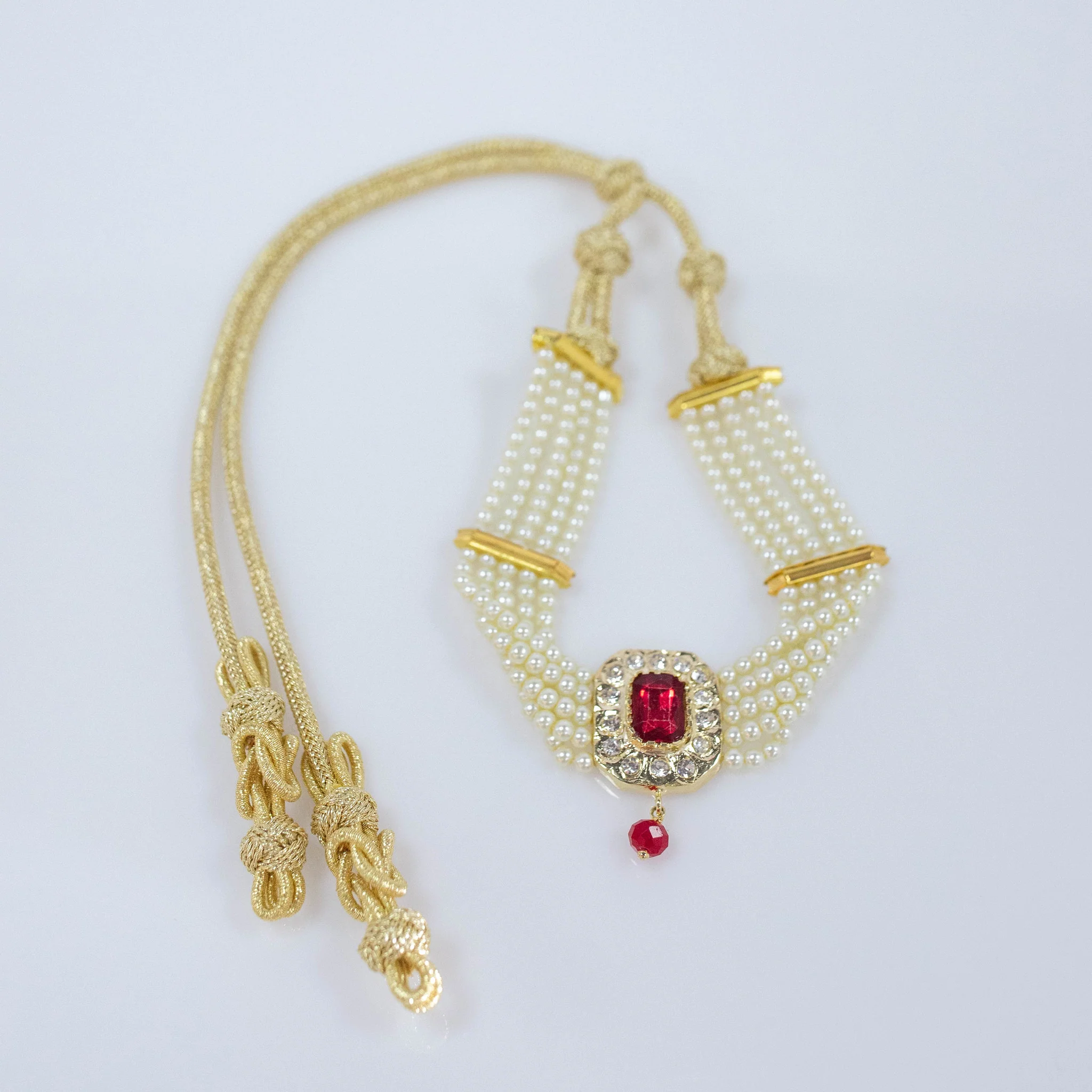 RED PEARL NECKLACE - Image 4