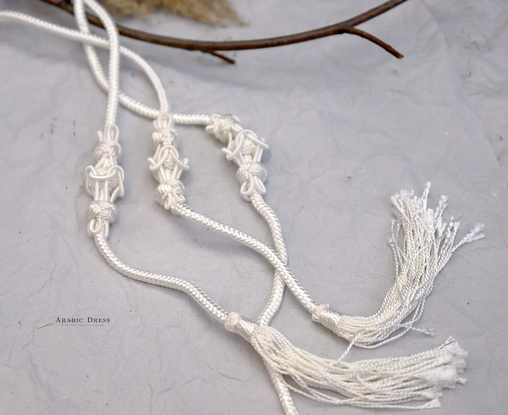 Rope White Belt - Image 3